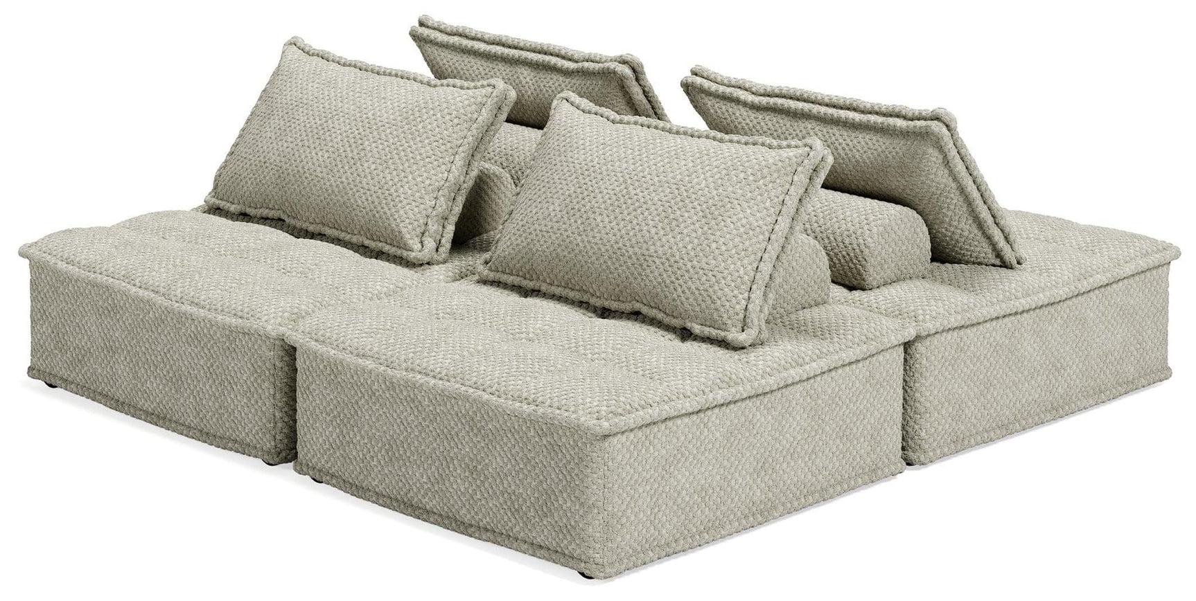 Bales Taupe 4-Piece Modular Seating - Ella Furniture