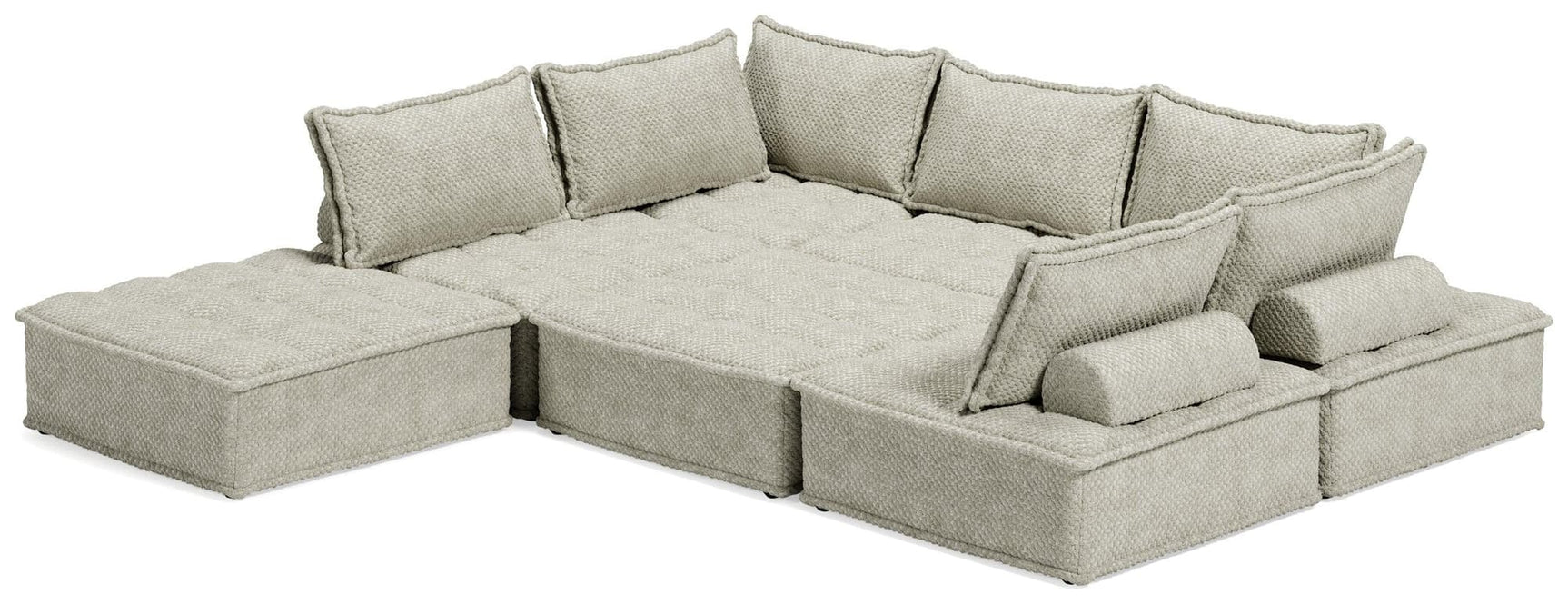 Bales Taupe 7-Piece Modular Seating - Ella Furniture