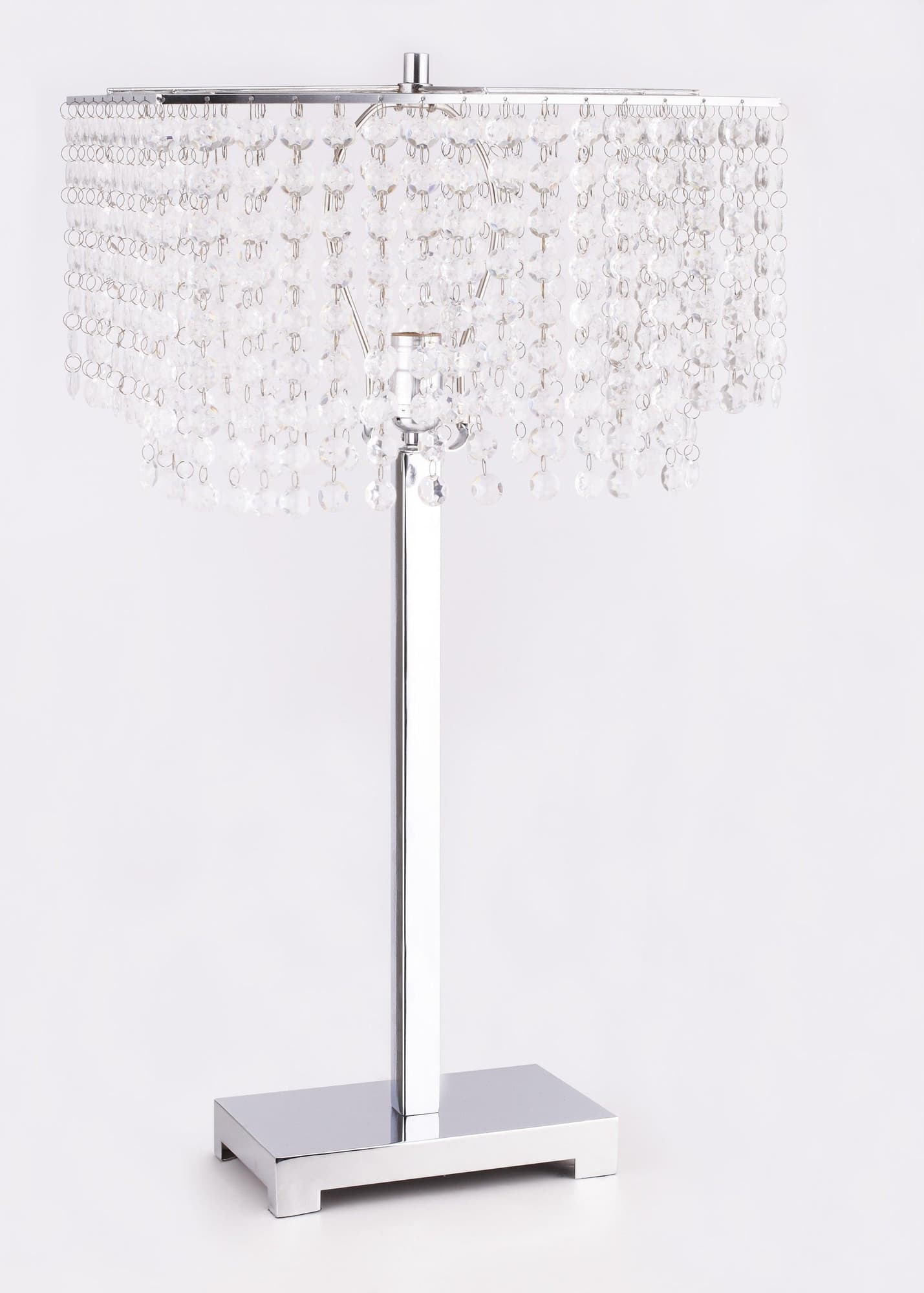 Vina Rain Drop Glass Modern Contemporary Table Lamp - Ella Furniture