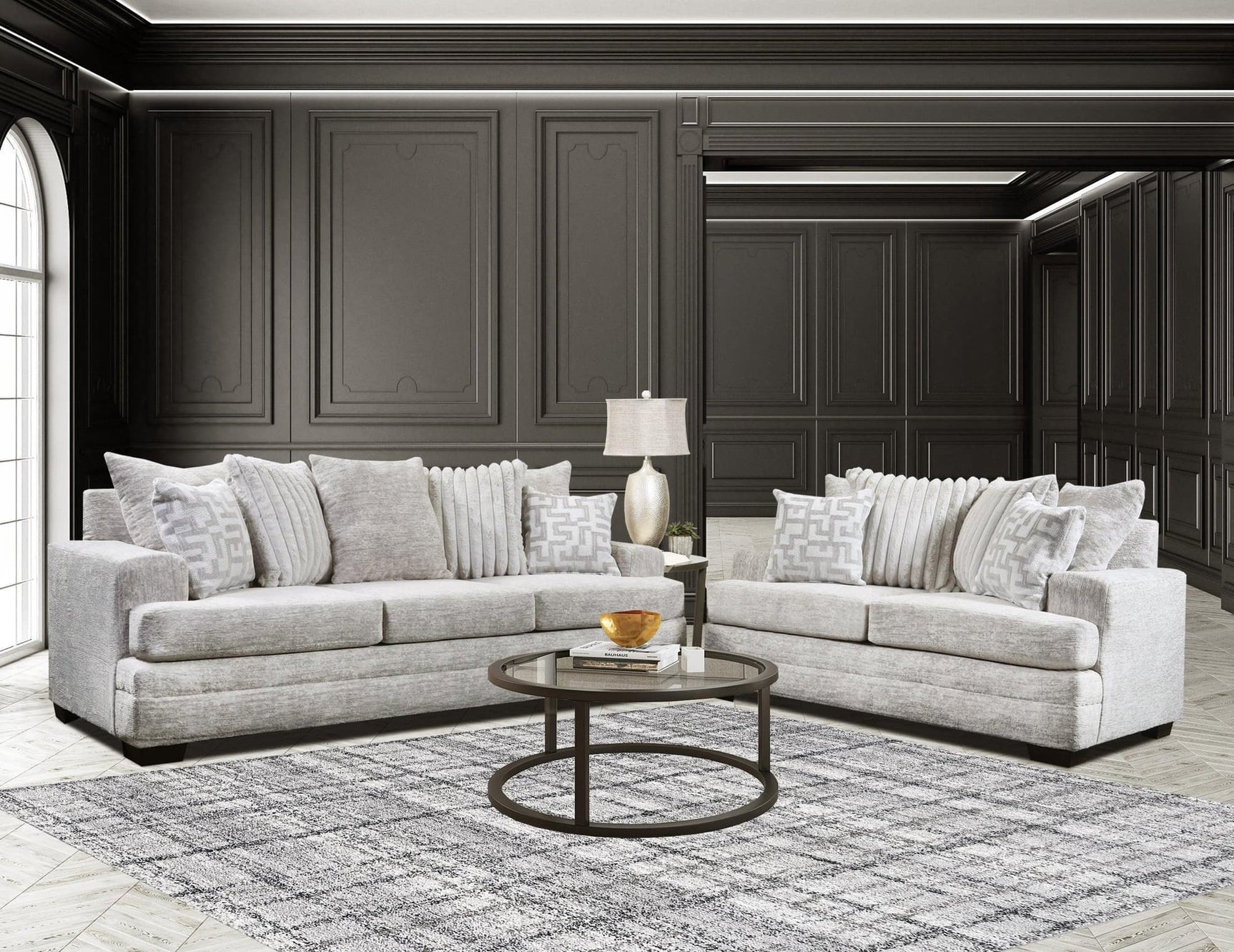 2675-07 Oyster Sofa & Loveseat Set - Ella Furniture