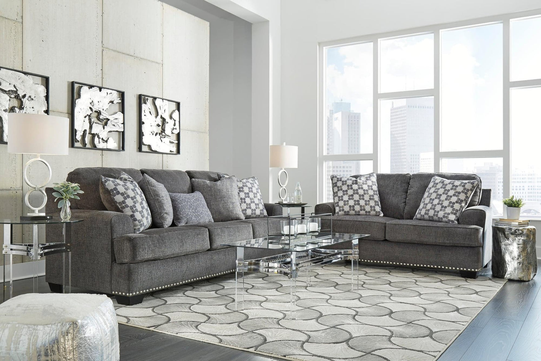 Ashley 959-04 Sofa & Loveseat Set - Ella Furniture