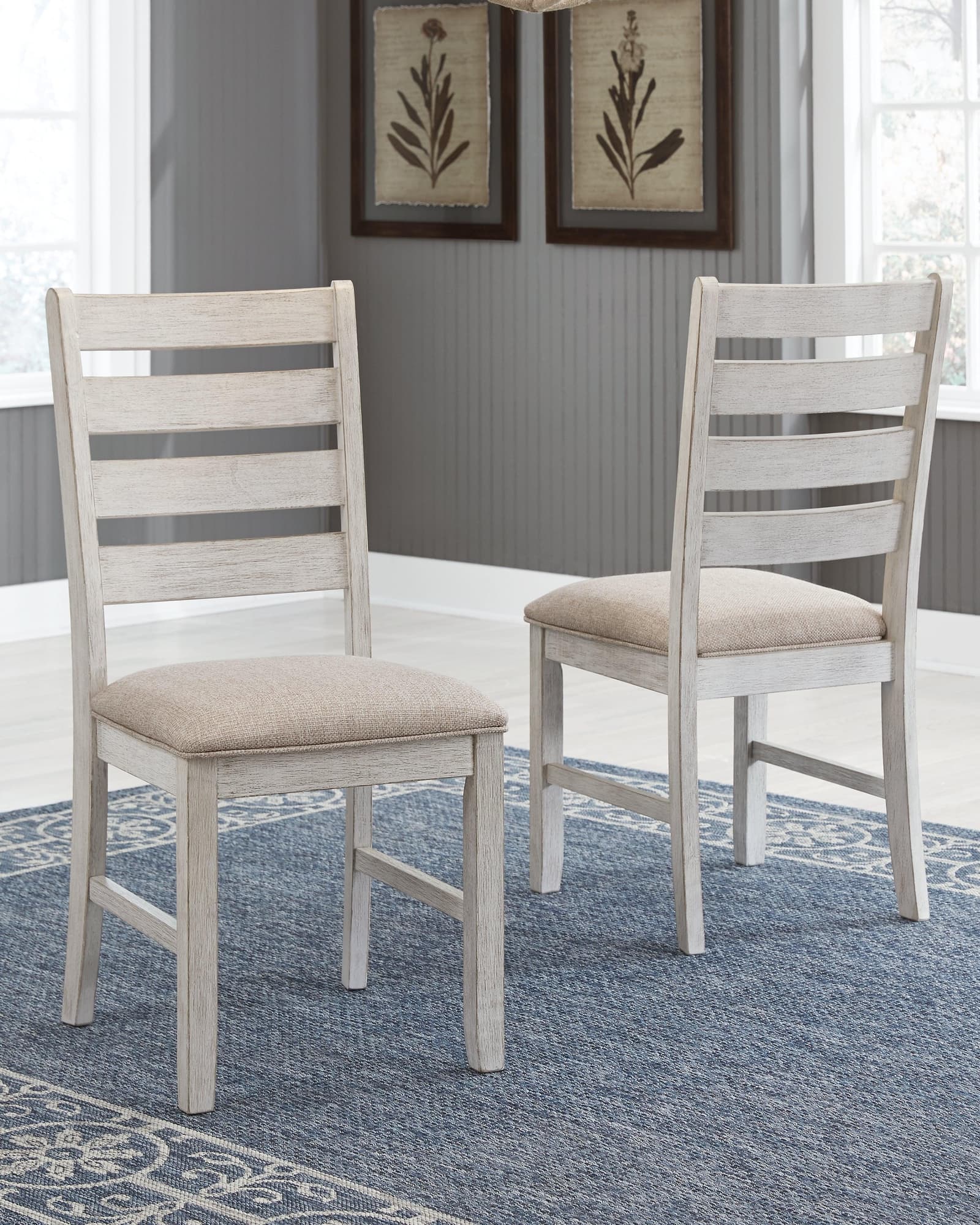 Skempton White/light Brown Dining Chair - Ella Furniture