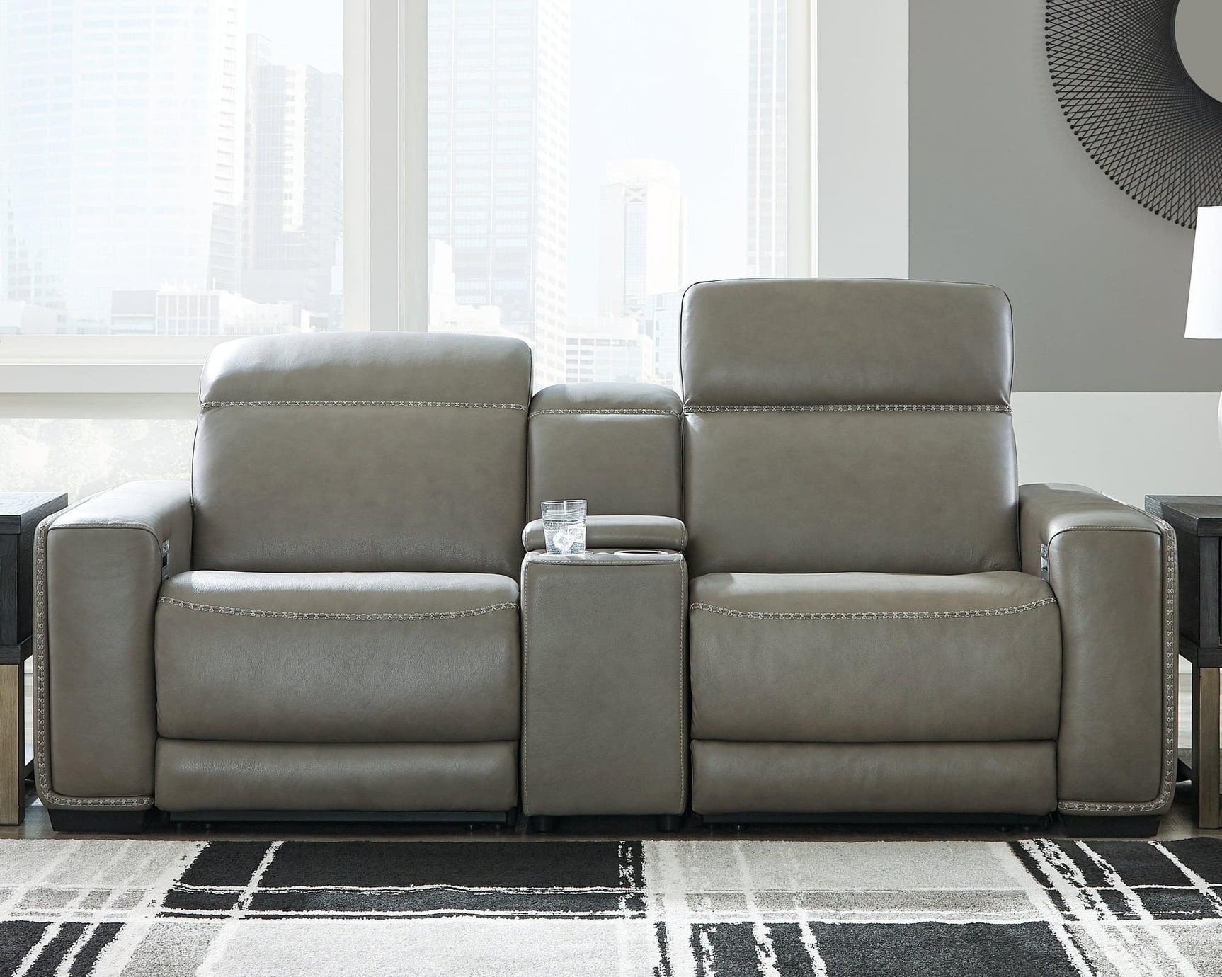 Correze Gray 3-Piece Power Reclining Sectional - Ella Furniture