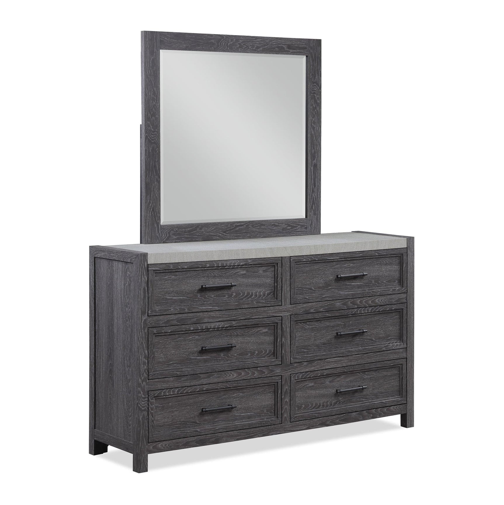Madsen Gray 6 Drawers Dresser