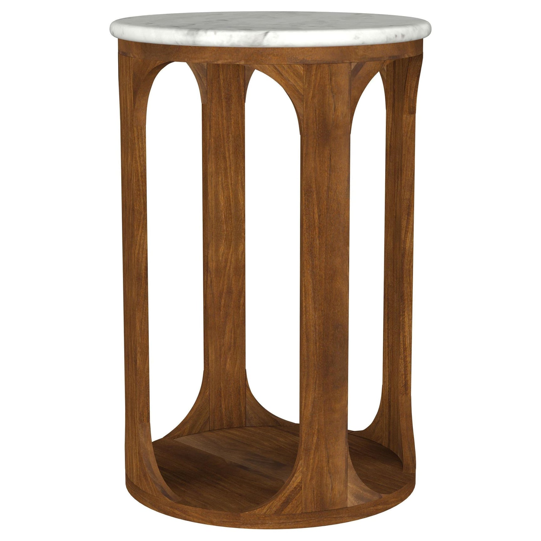 Komas Brown Marble Side Table