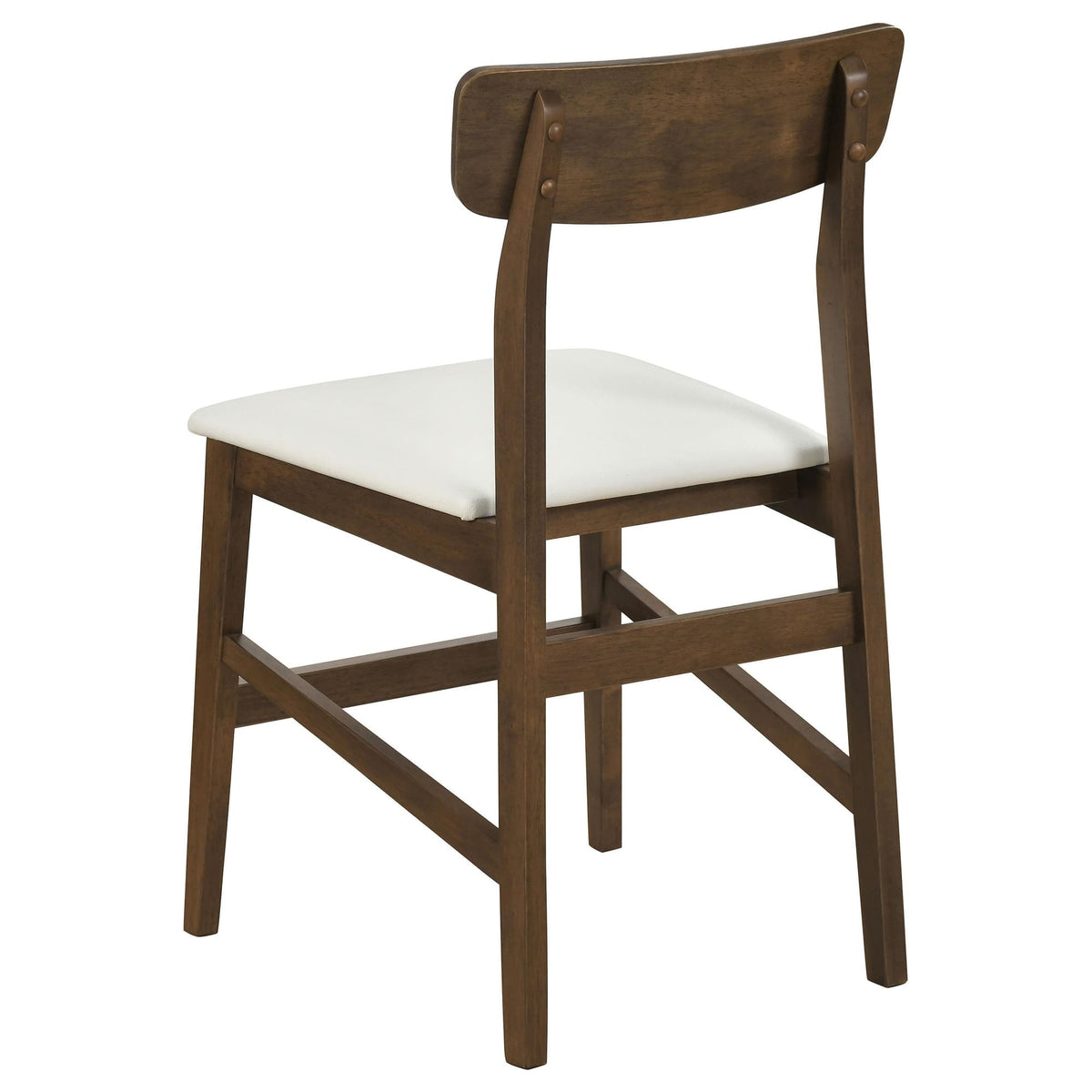 Merrin Dining Side Chair Off White and Walnut (Set of 2) — product image 6