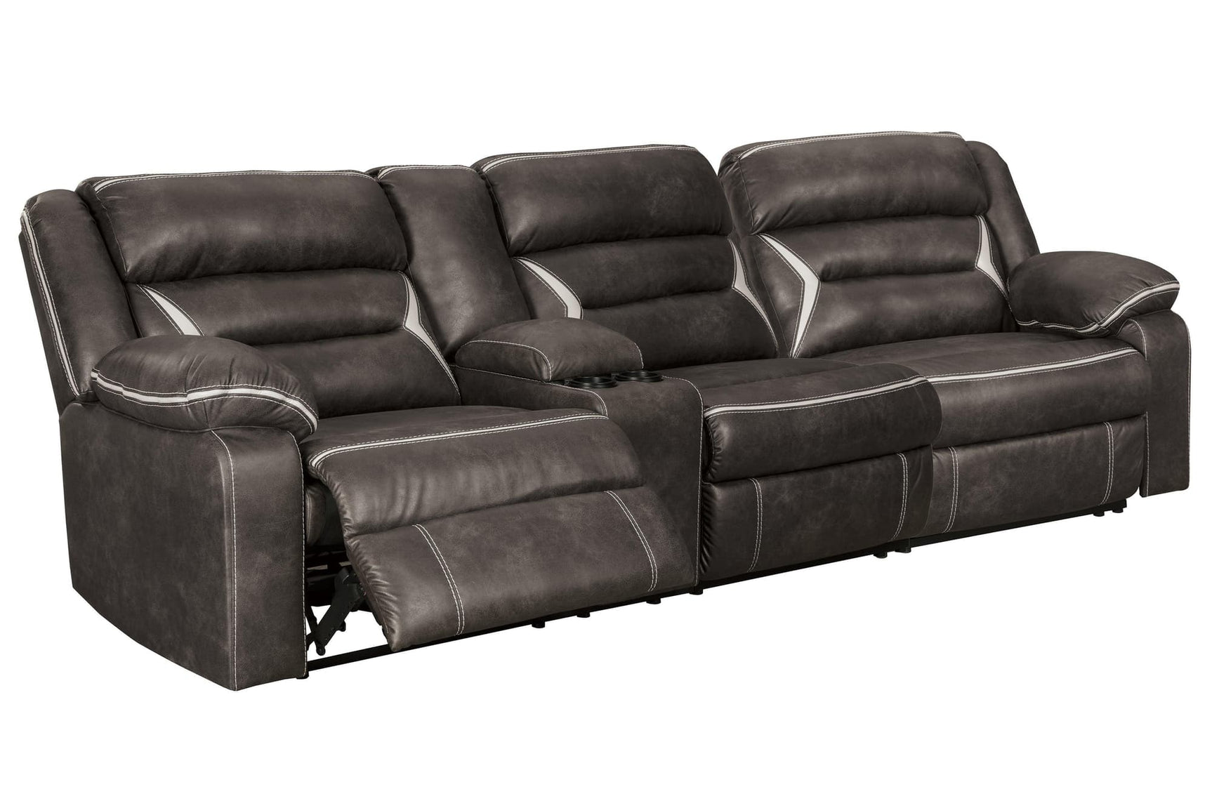 Kincord Midnight Nuvella® 2-Piece Power Reclining Sectional - Ella Furniture