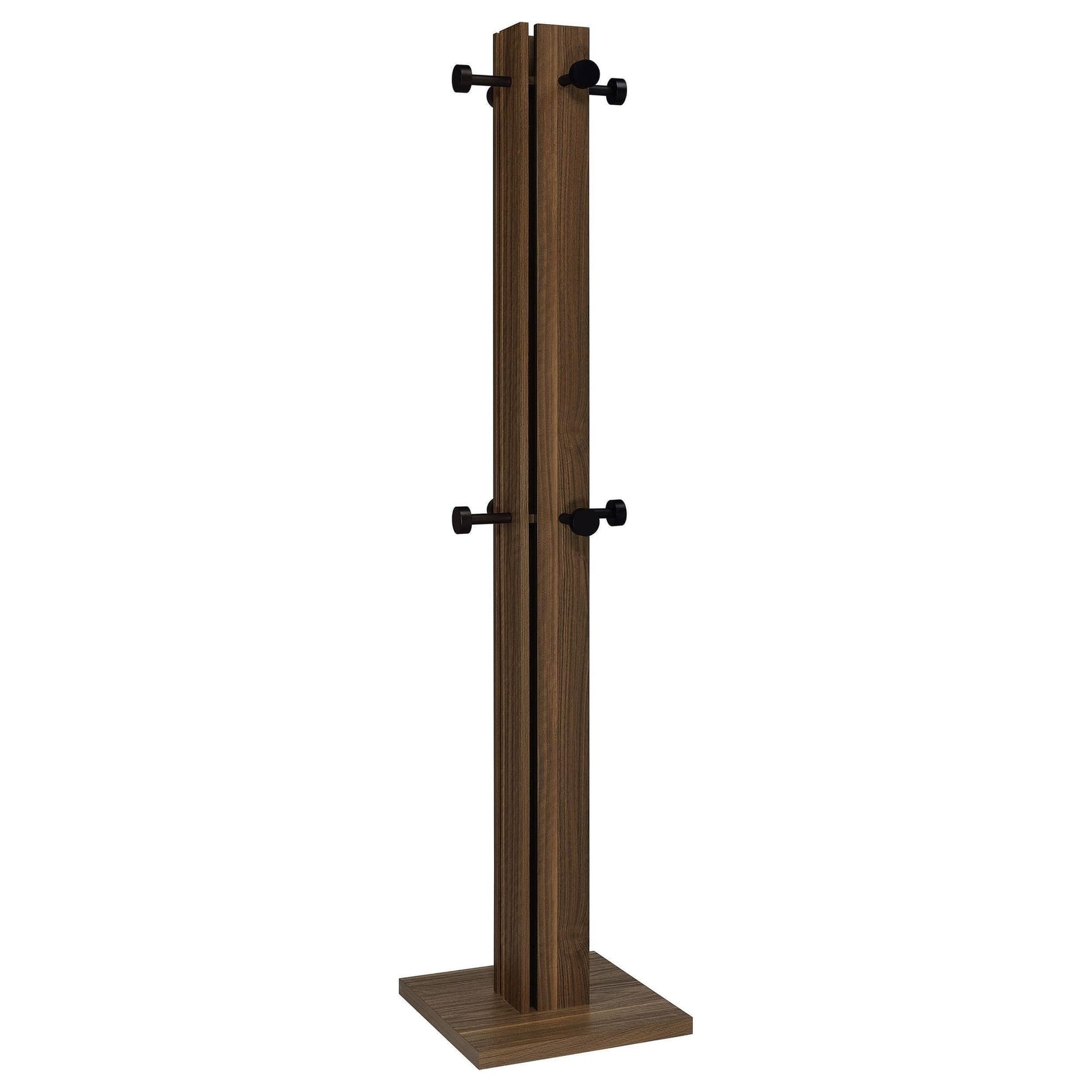 Rikkie Walnut Coat Rack Walnut Mirror 983281