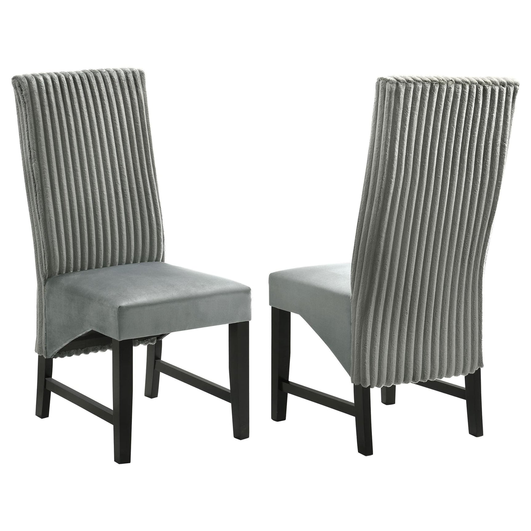 Barrand Upholstered Dining Side Chair Gray (Set of 2)