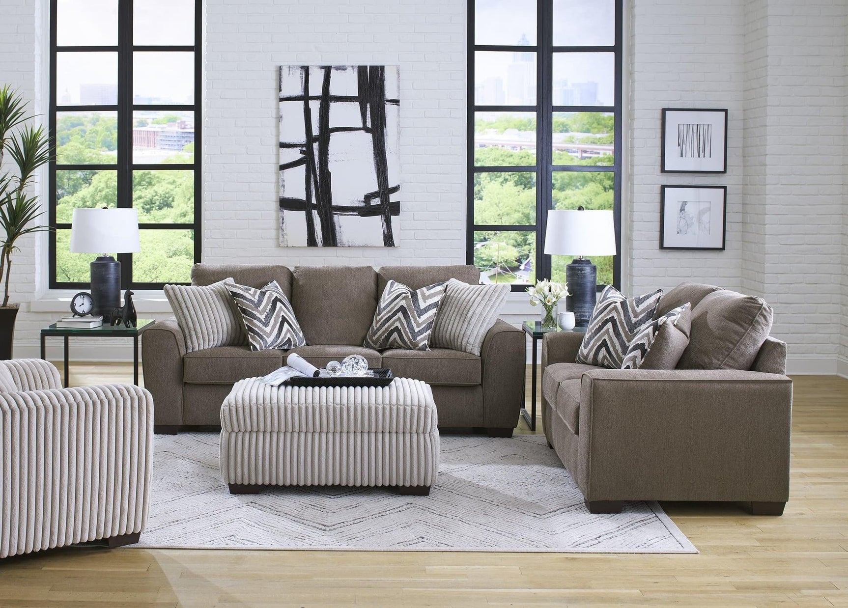Wanfi Java Sofa & Loveseat Set