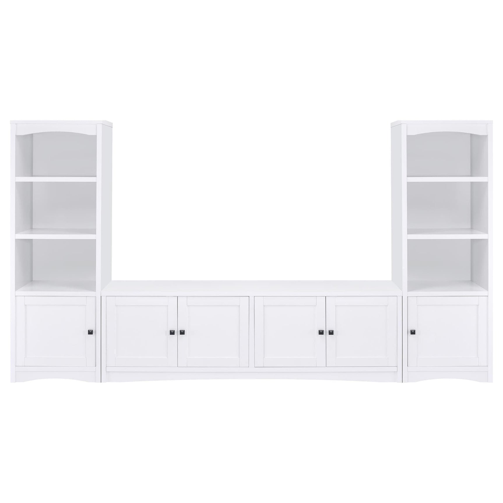 Laughlin 3-Piece Entertainment Center TV Stand White