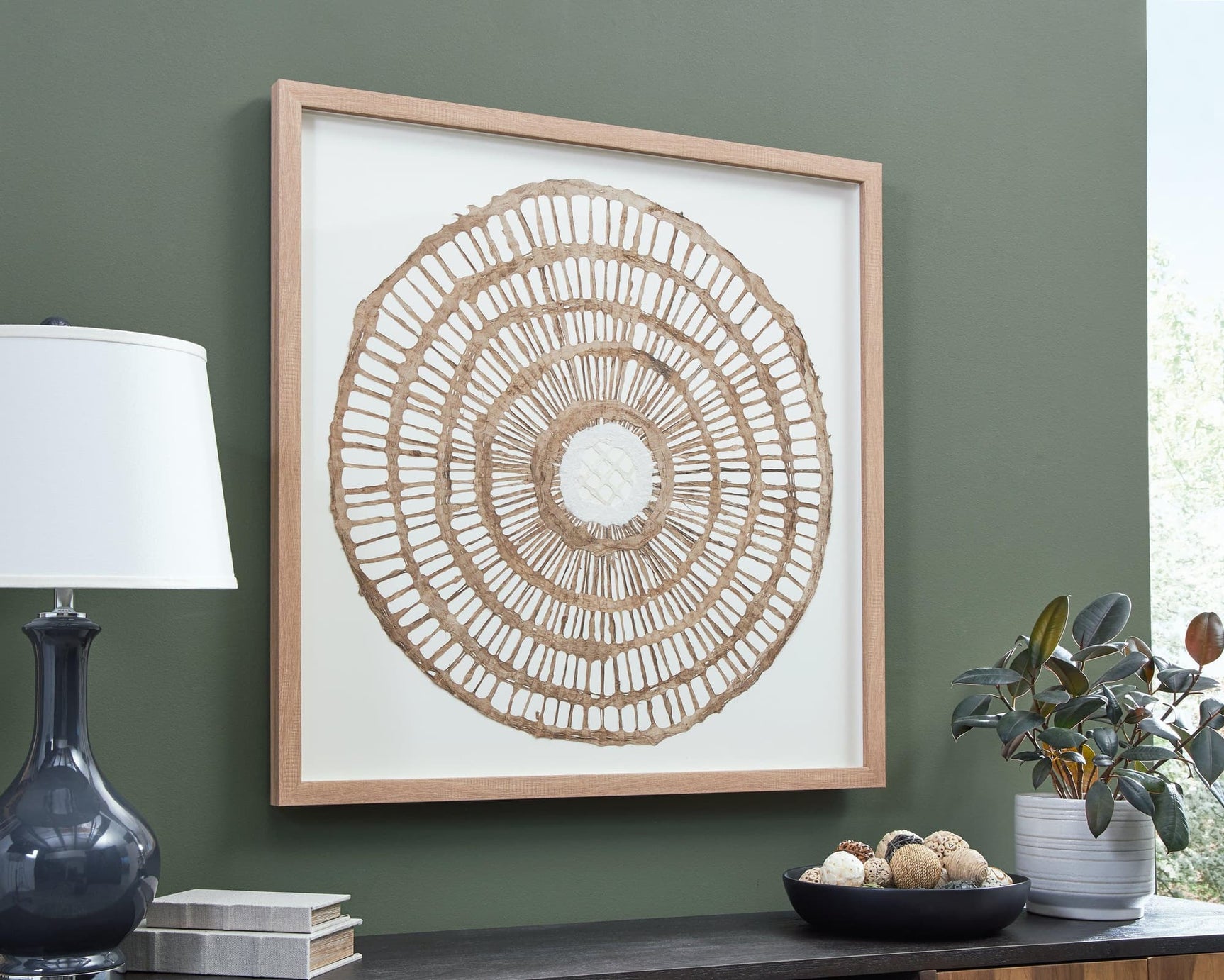 Brockham Brown Wall Decor - Ella Furniture