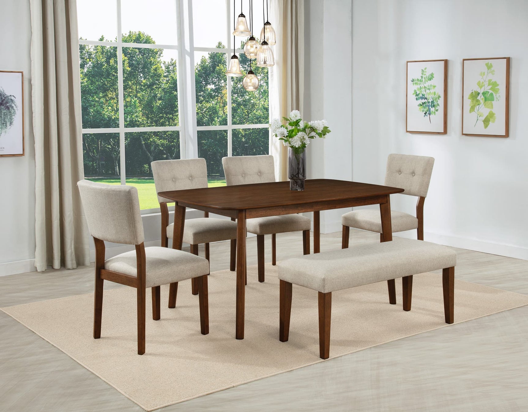 Gregory Brown Rectangular Dining Room Set