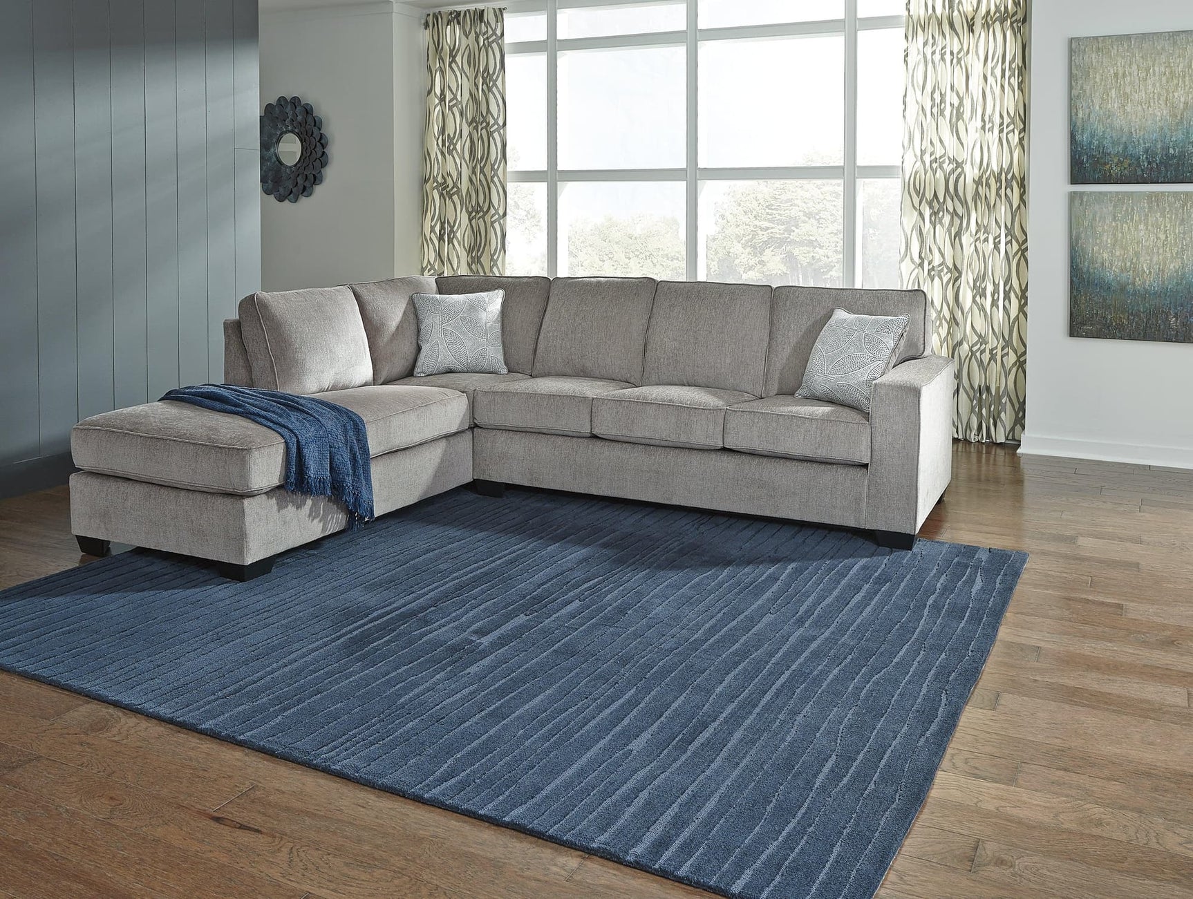 Altari Alloy 2-Piece Sectional With Ottoman PKG001811 - 8721408 | 87214S1 - Ella Furniture