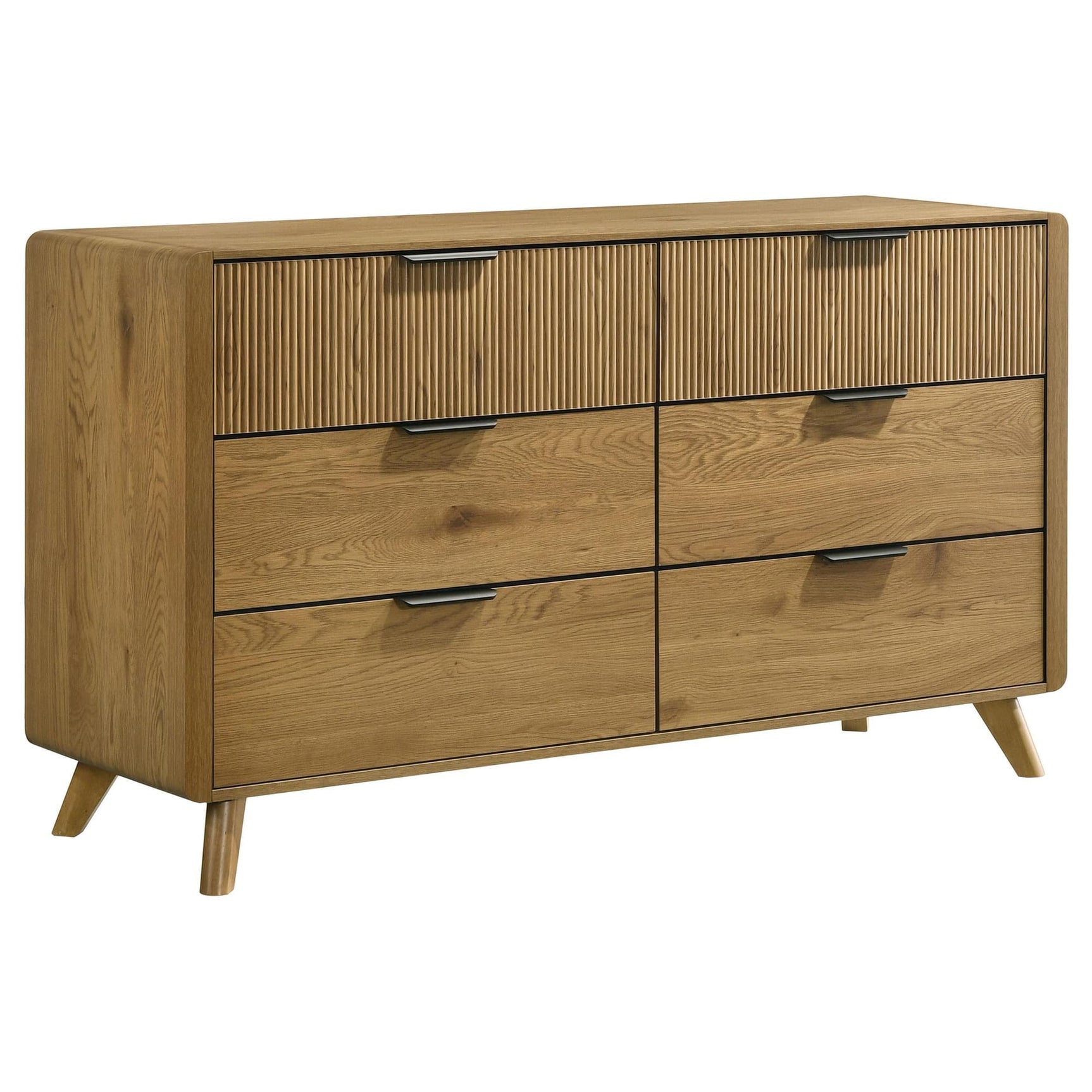 Bennett 6-drawer Bedroom Dresser Cabinet Light Oak