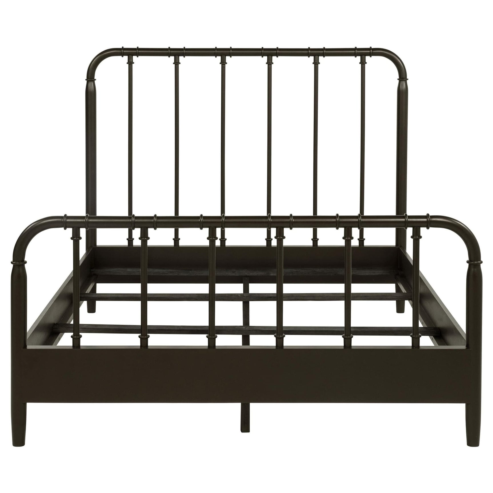 Rocco All Wood Water Pipe Open Frame Eastern King Bed Dark Bronze