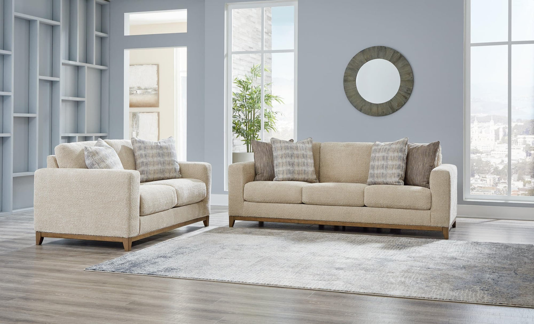Parklynn Desert Sofa And Loveseat - Ella Furniture