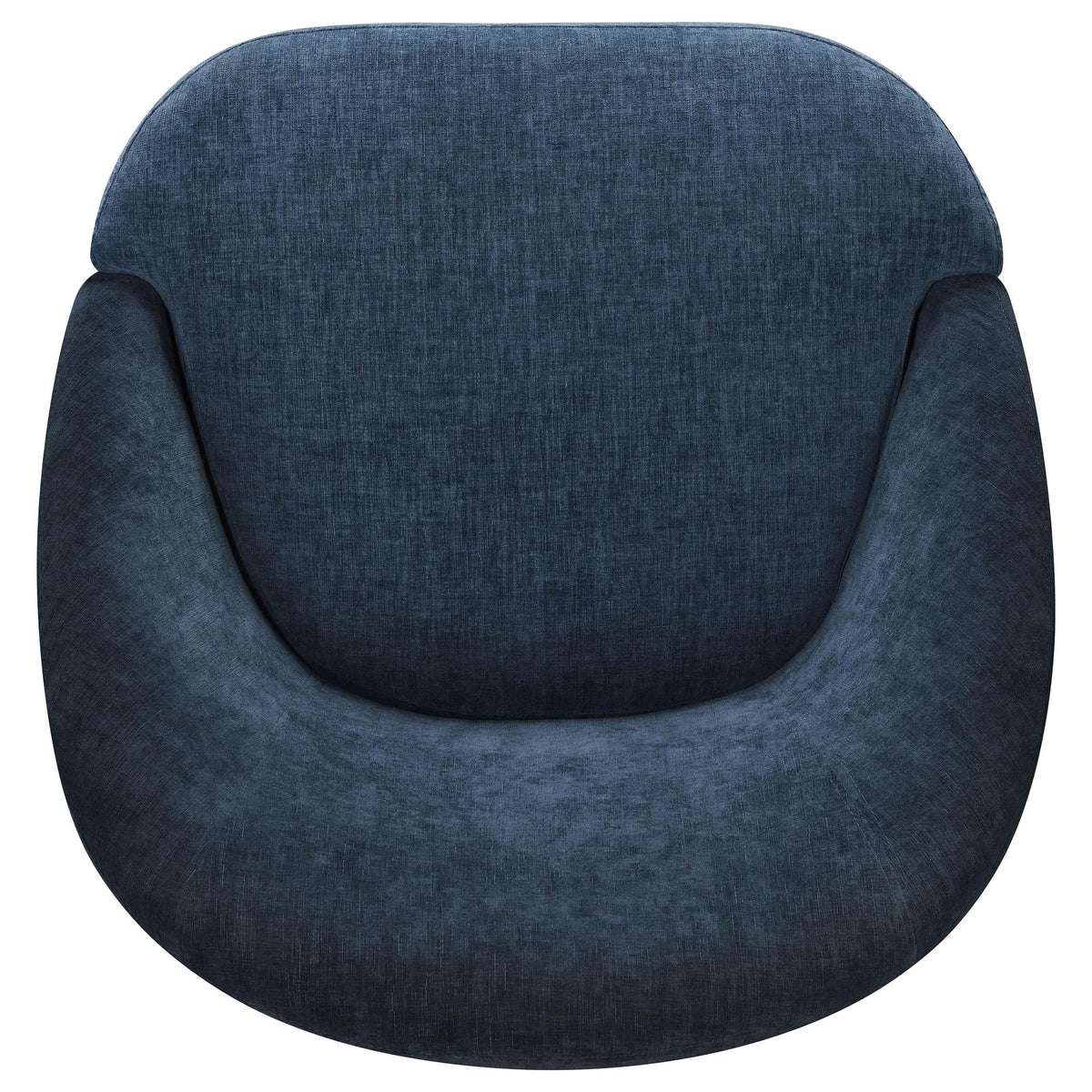 Leon Upholstered Barrel Swivel Accent Chair Navy — product image 9