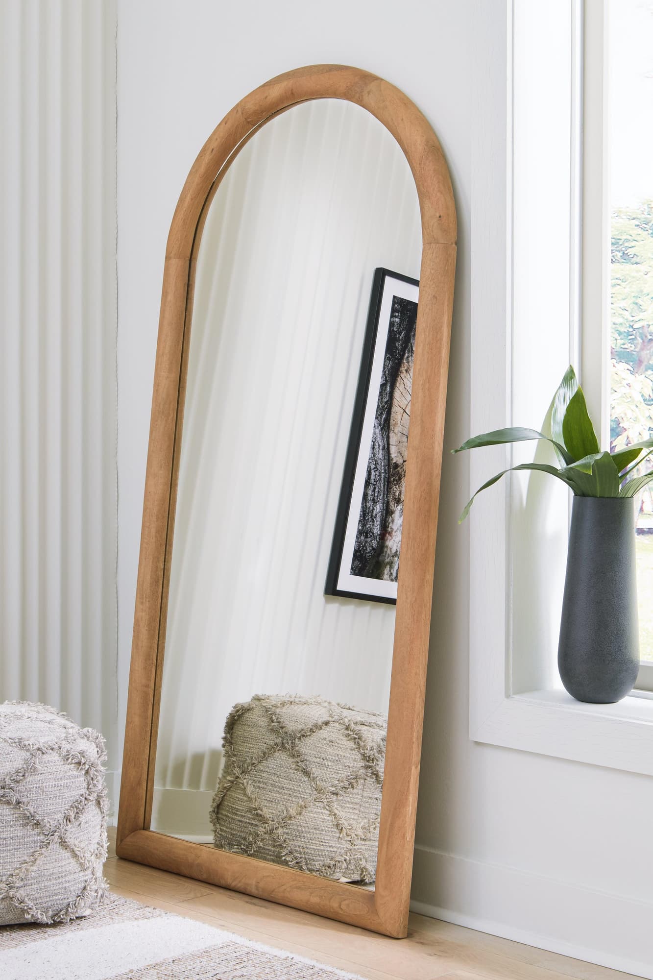 Dairville Brown Floor Mirror - Ella Furniture
