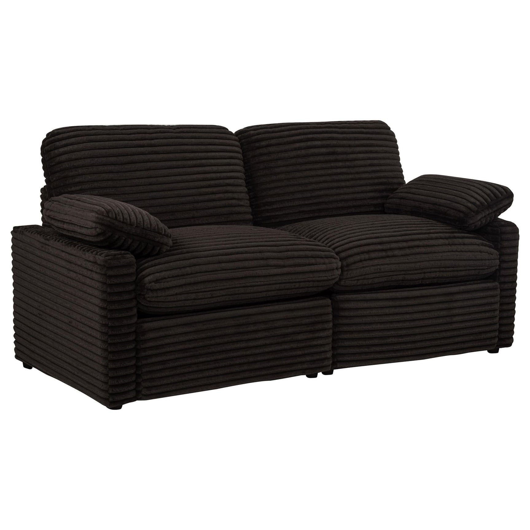 Collins Modular Power Loveseat Chocolate Brown