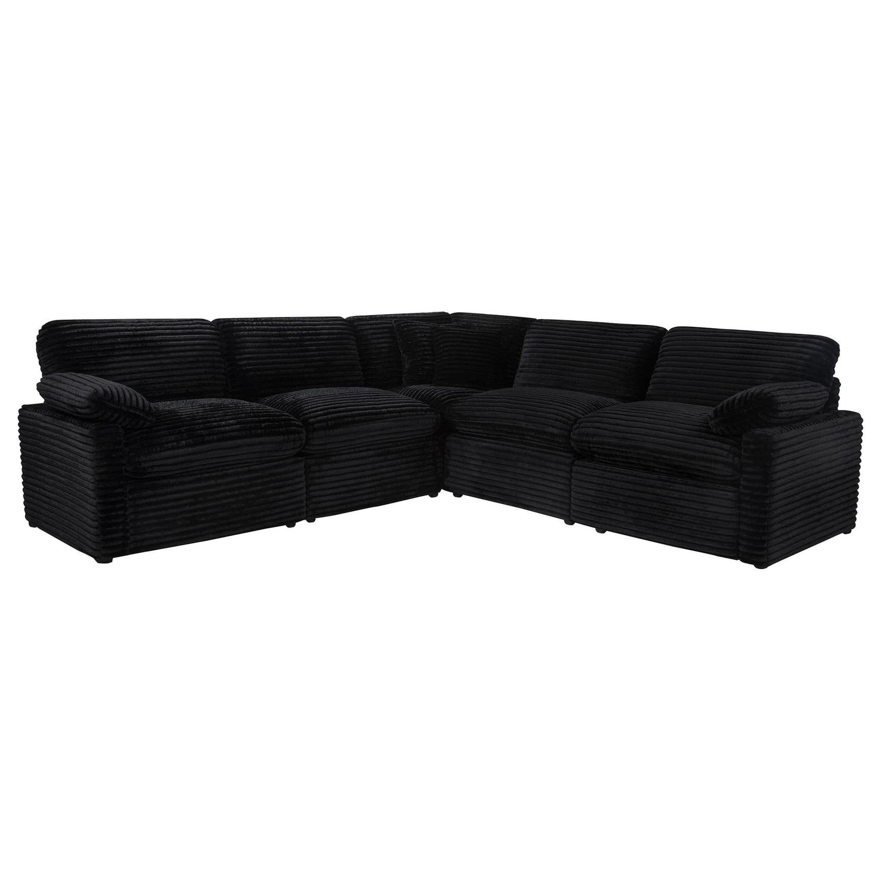 Collins 5-piece Modular Power Reclining Sectional Black