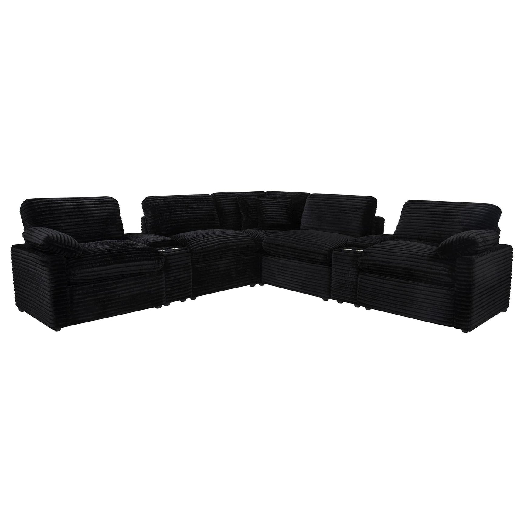 Collins 7-piece Modular Power Reclining Sectional Black