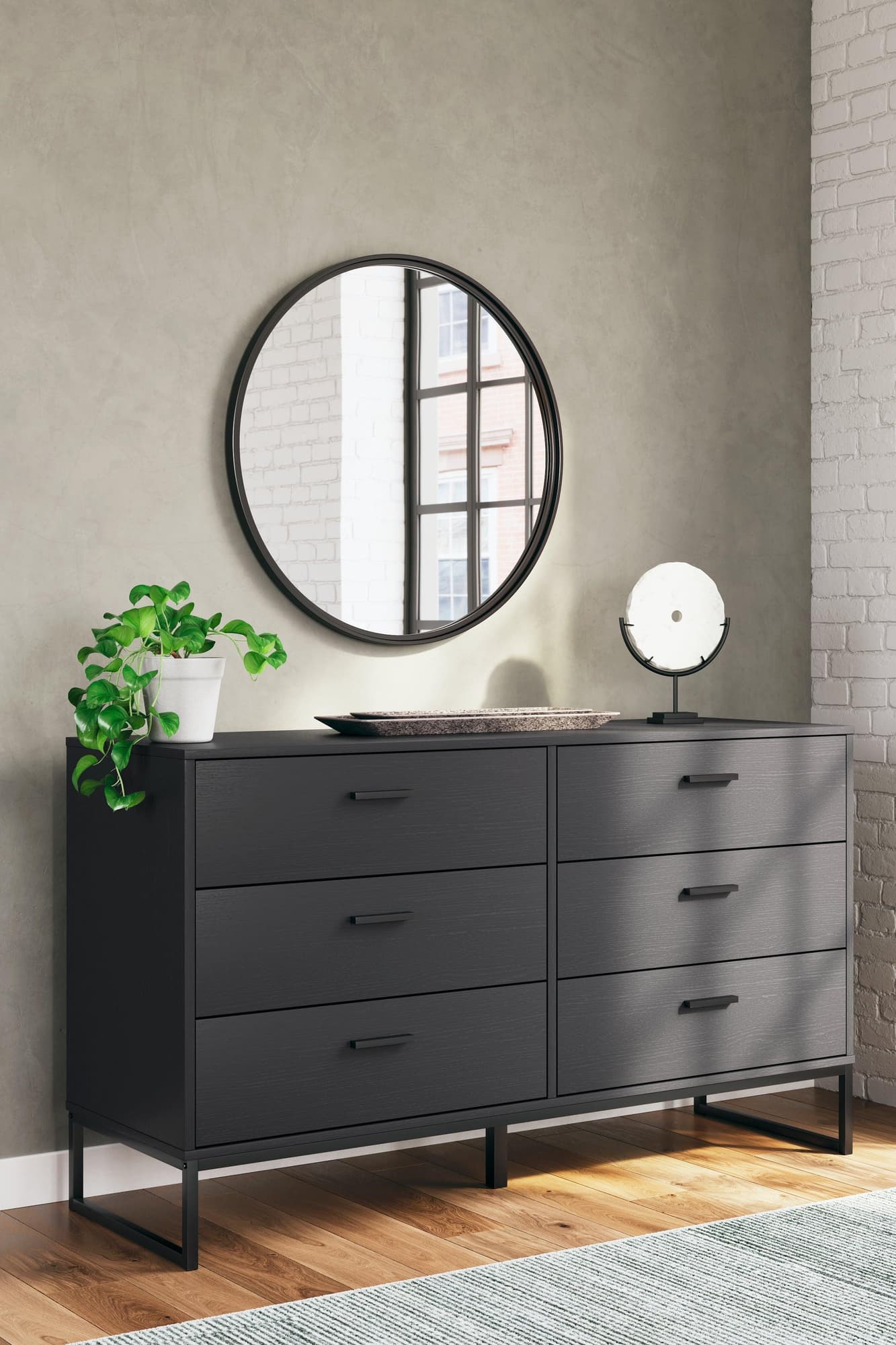 Socalle Black Dresser - Ella Furniture