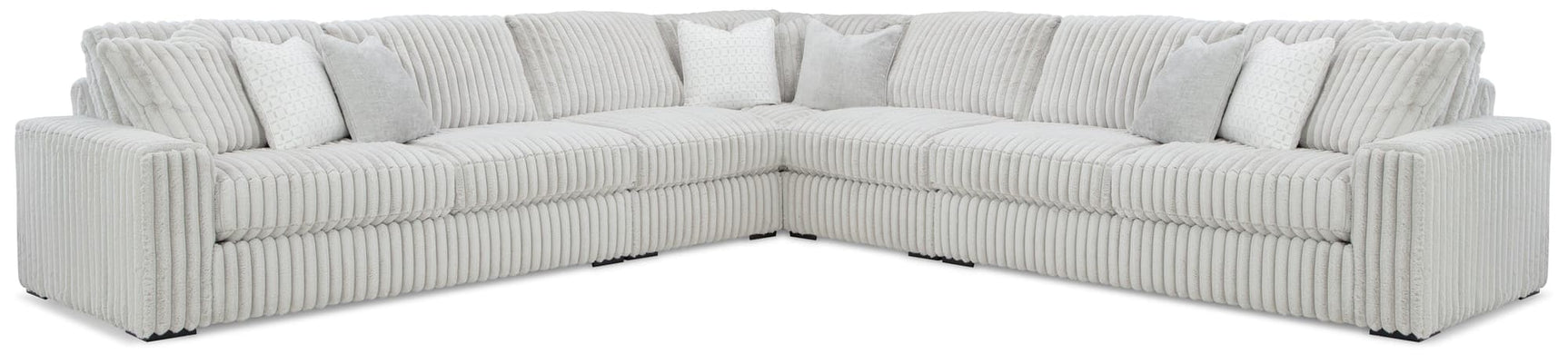 Stupendous Alloy Velvet 5-Piece Sectional - Ella Furniture