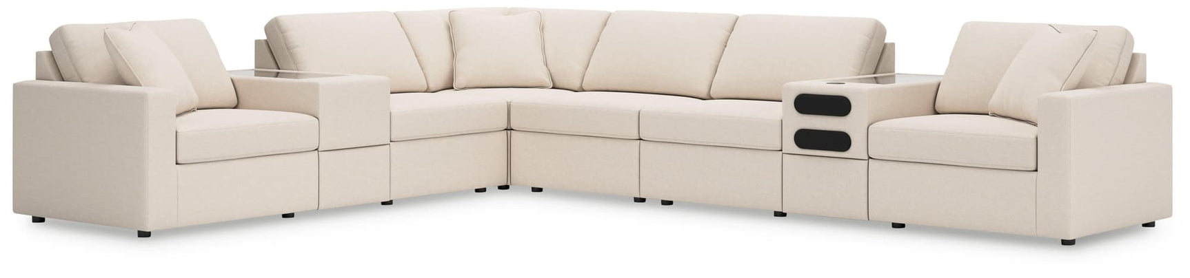 Modmax Oyster Nuvella® 8-Piece Sectional