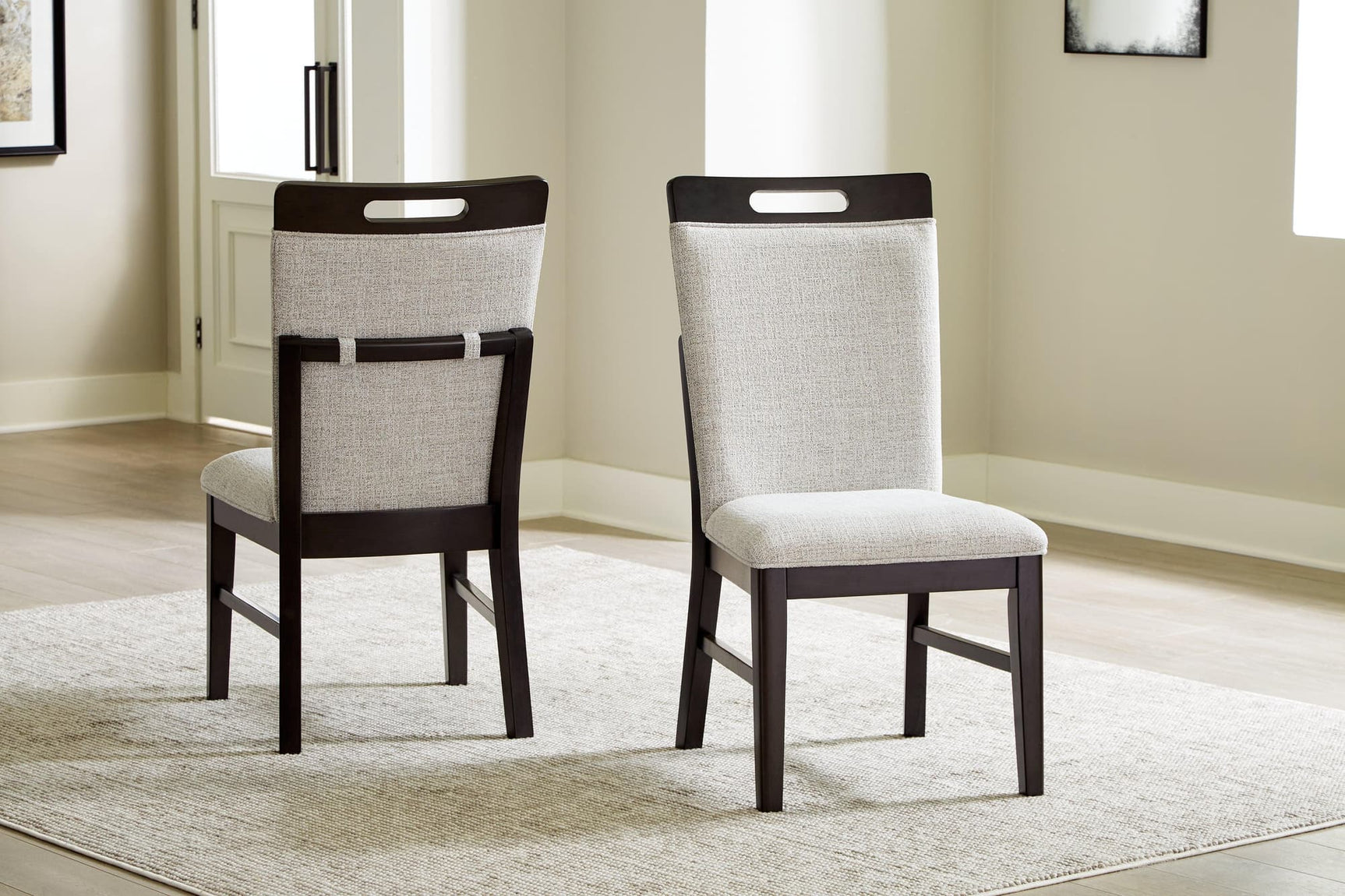 Neymorton Light Gray/Brown Dining Chair