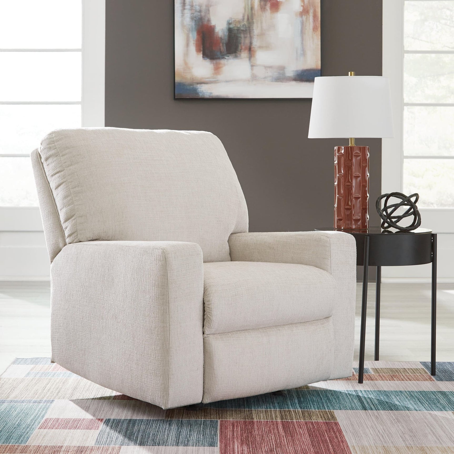 Aviemore Stone Chenille Recliner