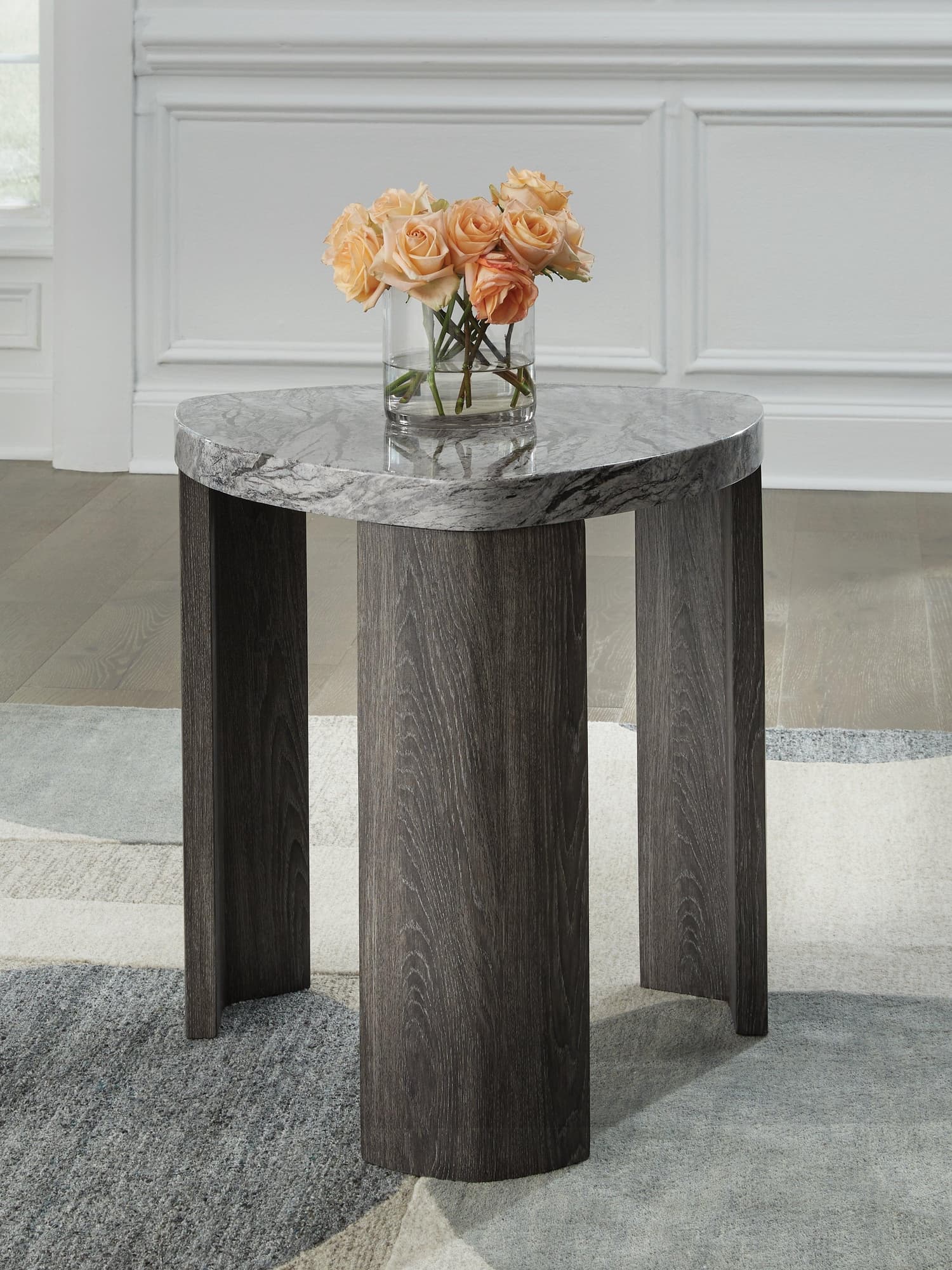 Surmour Gray/Brown End Table