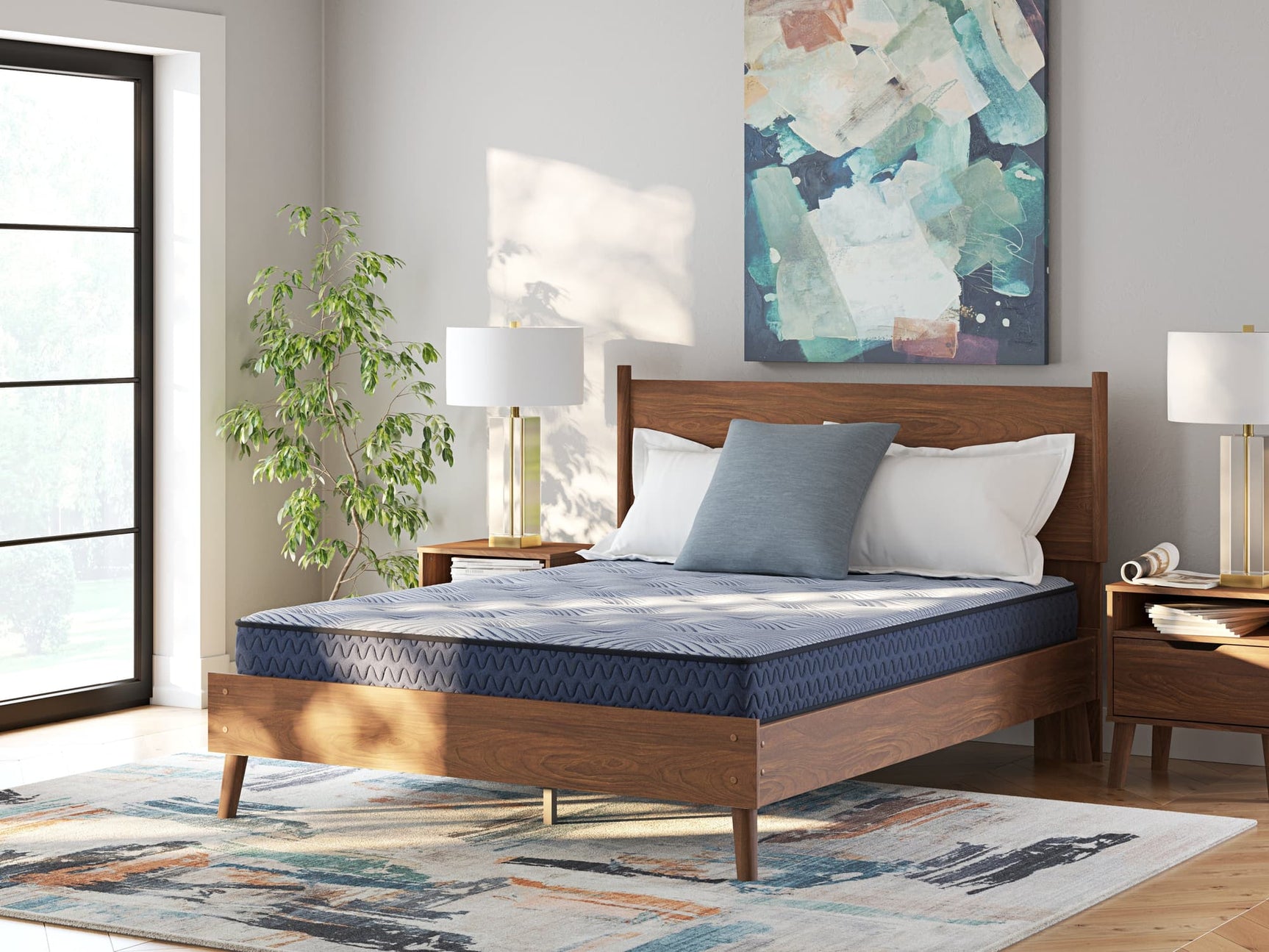 Peak 2.0 Bonnell Light Blue Queen Mattress