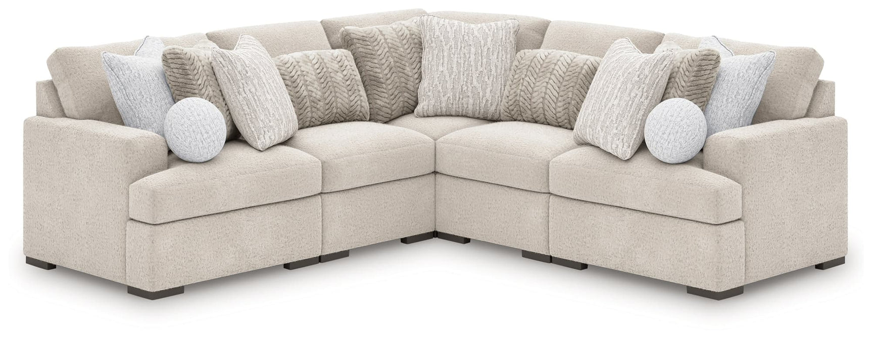 Cuddle Plush Arctic 5-Piece Sectional