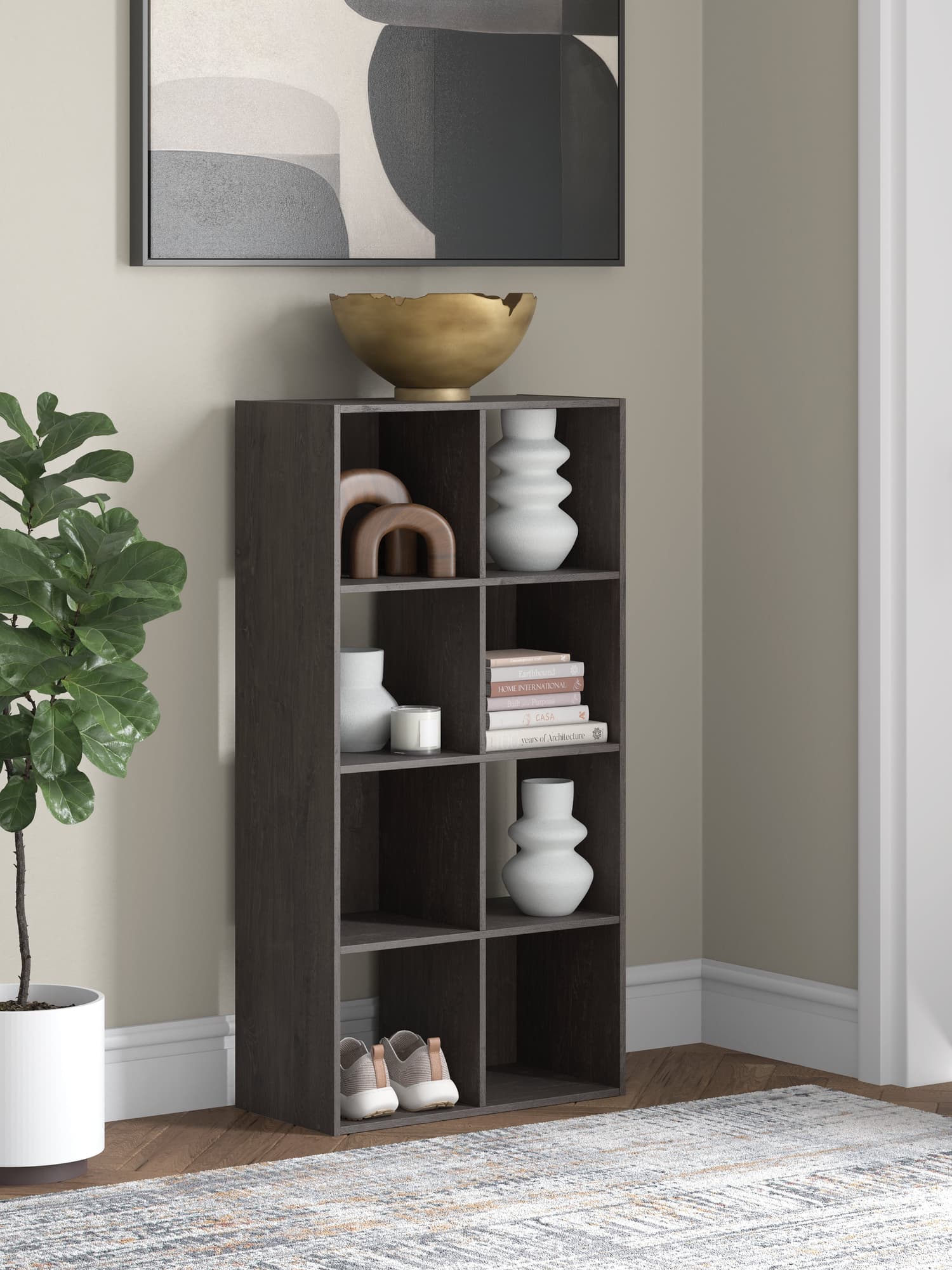 Piperton Charcoal Eight Cube Organizer