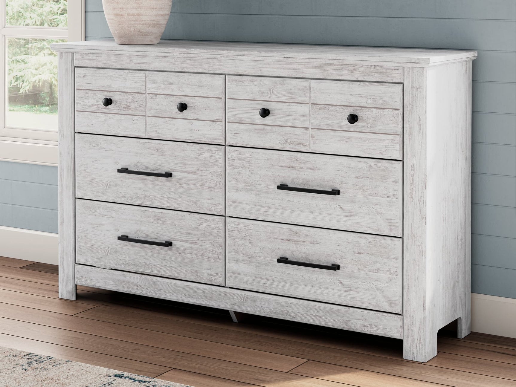 Makidern Whitewash Dresser