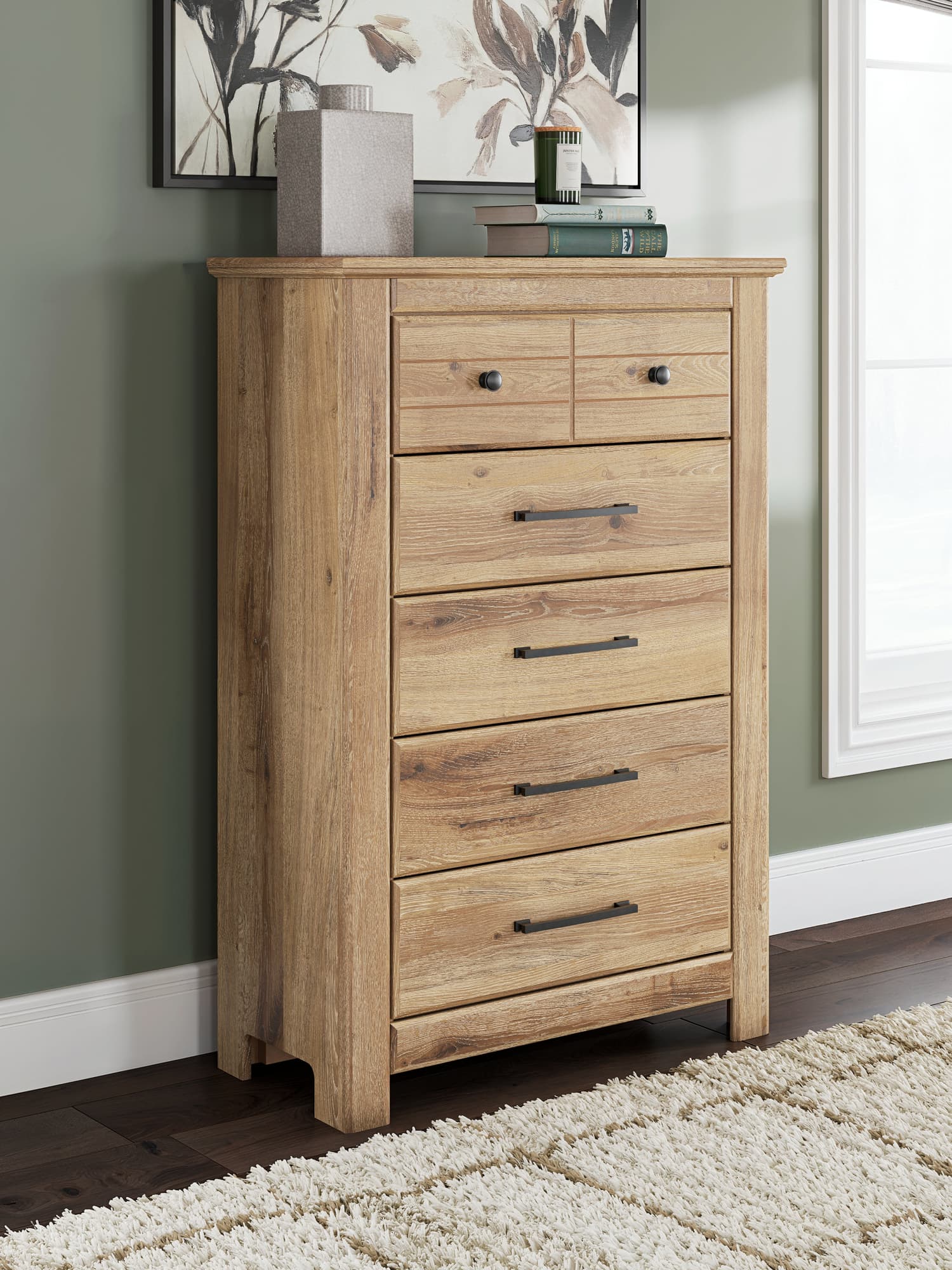 Makidern Tan Chest of Drawers