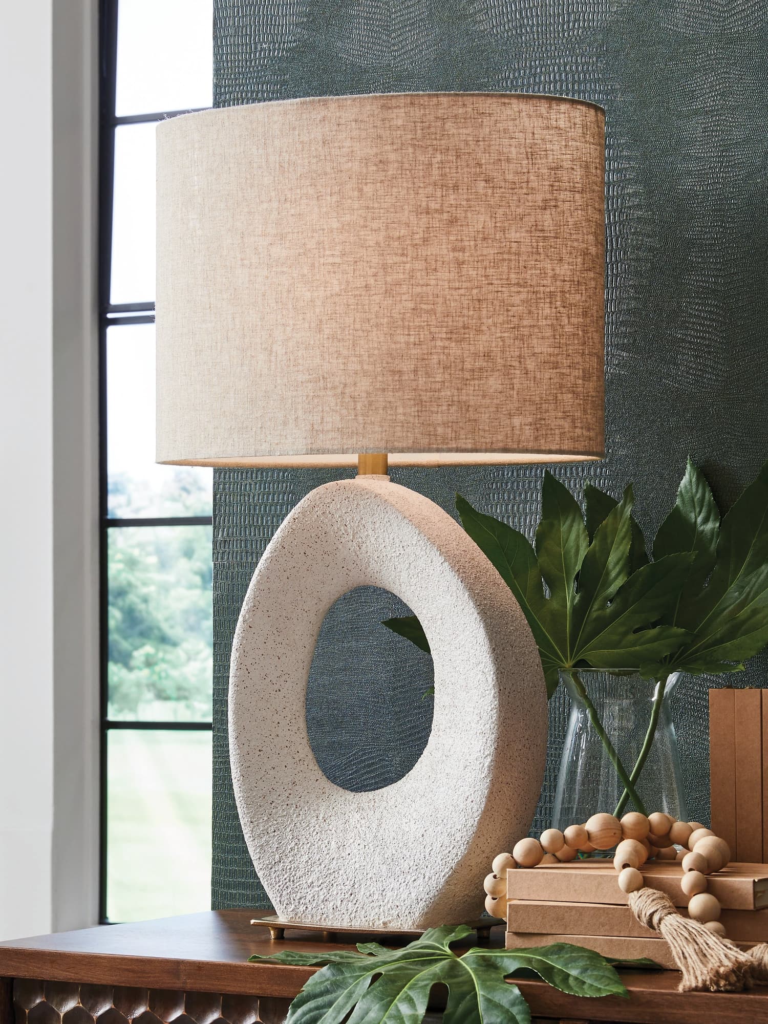 Trentlen Cream/Gold Finish Table Lamp