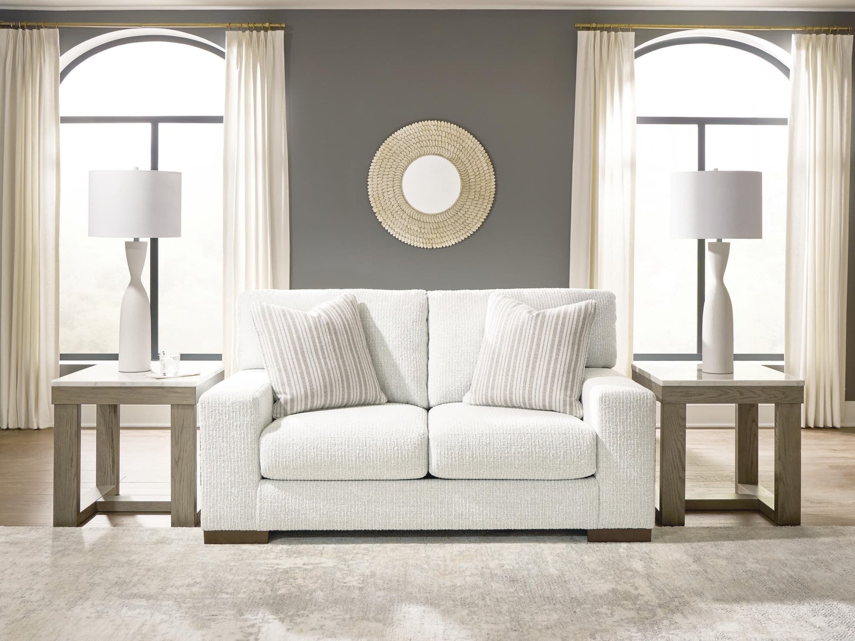 Hartside Frosted Performance Fabric,Next-Gen Nuvella™,Chenille Loveseat