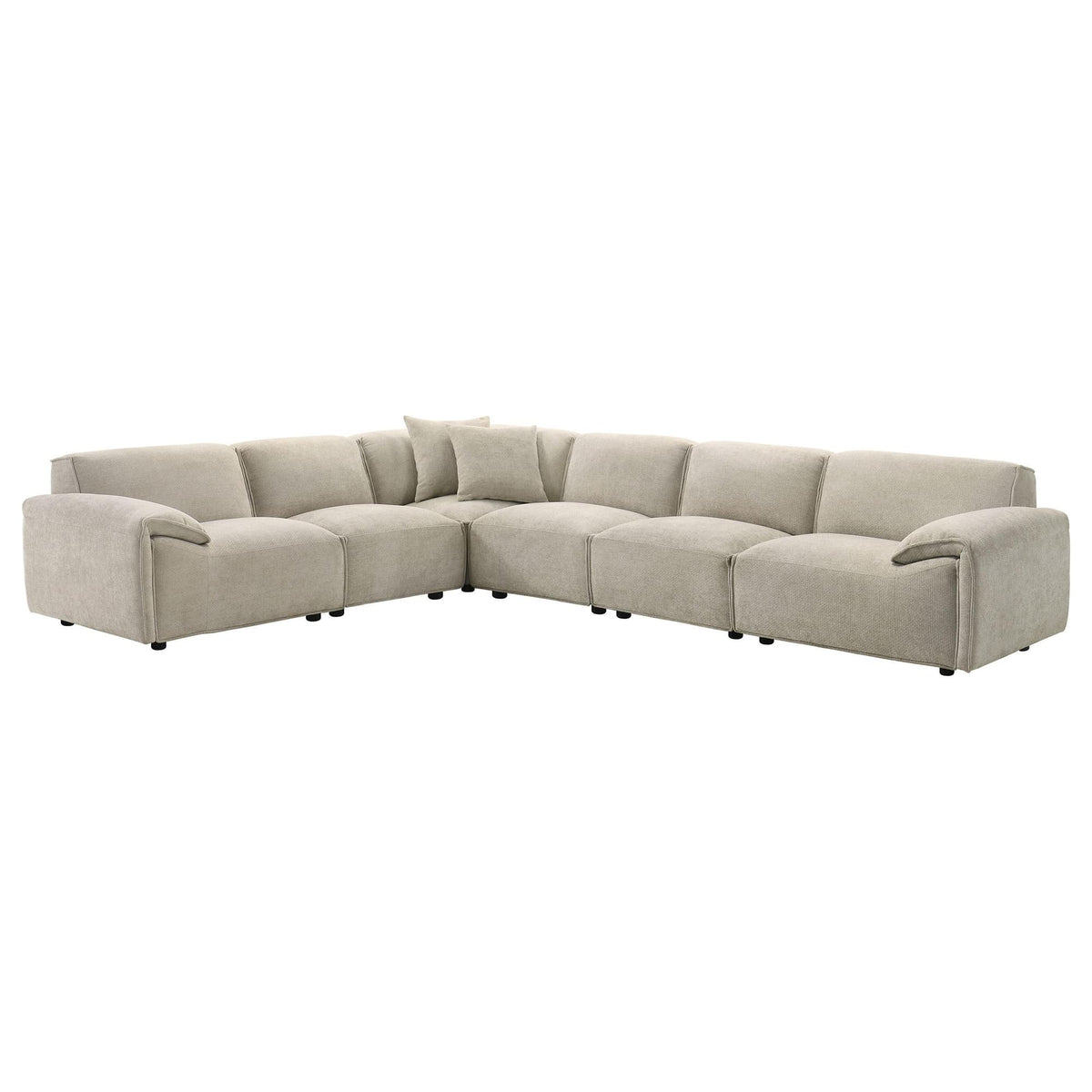 Crane 6-piece Modular Sectional Sofa Beige — product view