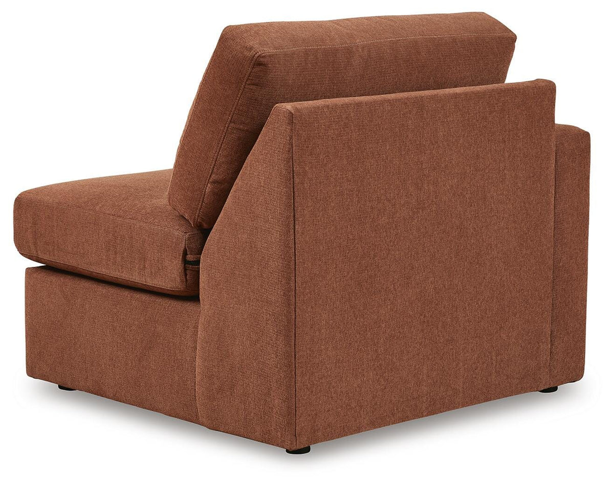 Modmax Spice 4-Piece Sectional with Ottoman — back view