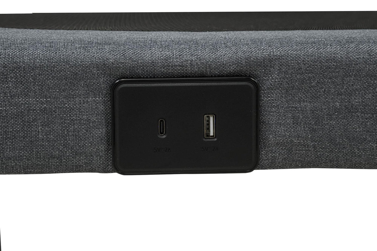 Weston Split Eastern King Massage Adjustable Bed Base in Black and Grey — product image 12