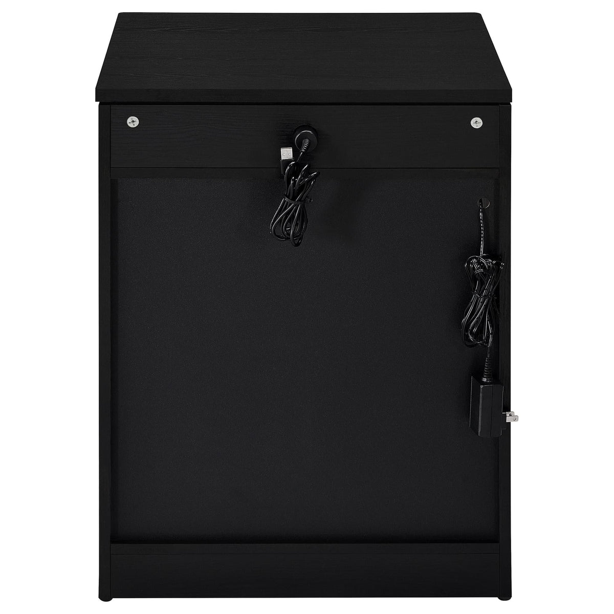 Fabre Black Ash 1-Drawer Extendable Top Nightstand — product image 7