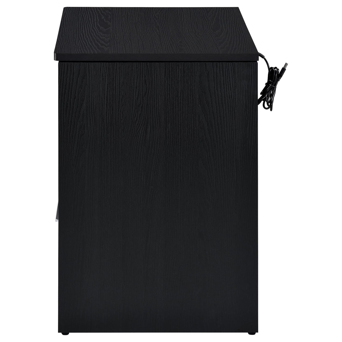 Fabre Black Ash 1-Drawer Extendable Top Nightstand — product image 5
