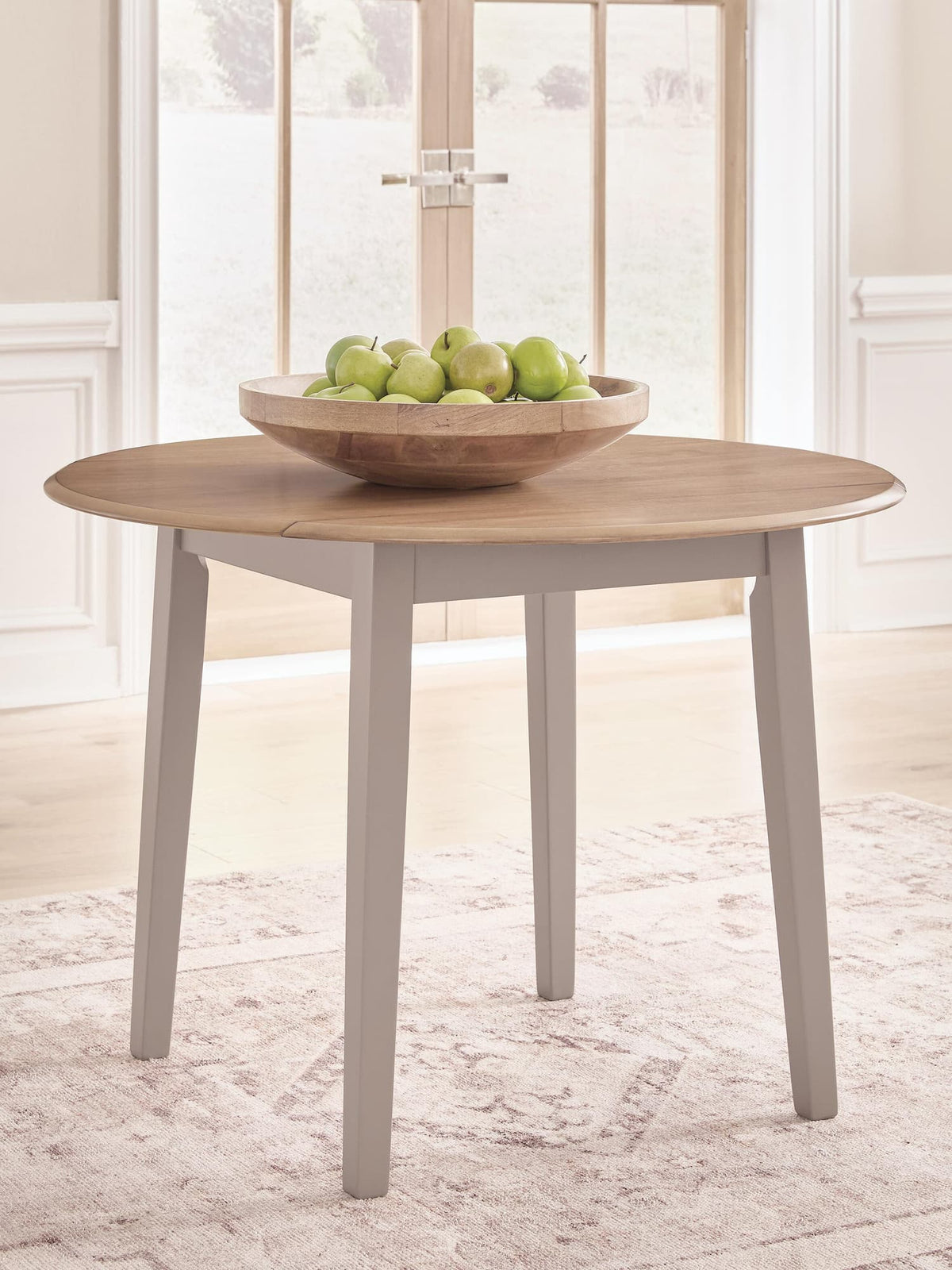 Harperfeld Natural/Gray Dining Drop Leaf Table — product view