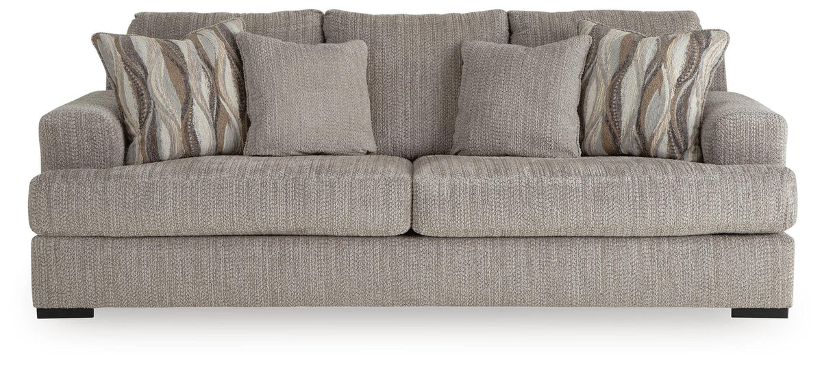 Lofwood Fossil Chenille Sofa — front view