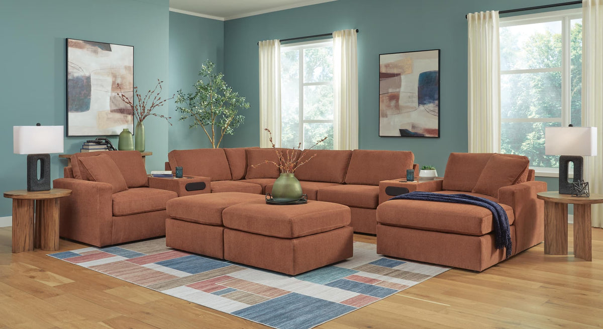 Modmax Spice 6-Piece Sectional with Ottoman — product view