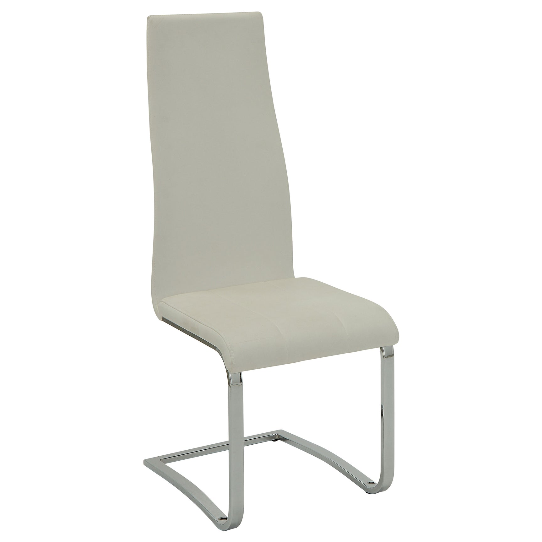 Anges White High Gloss White Dining Room Set