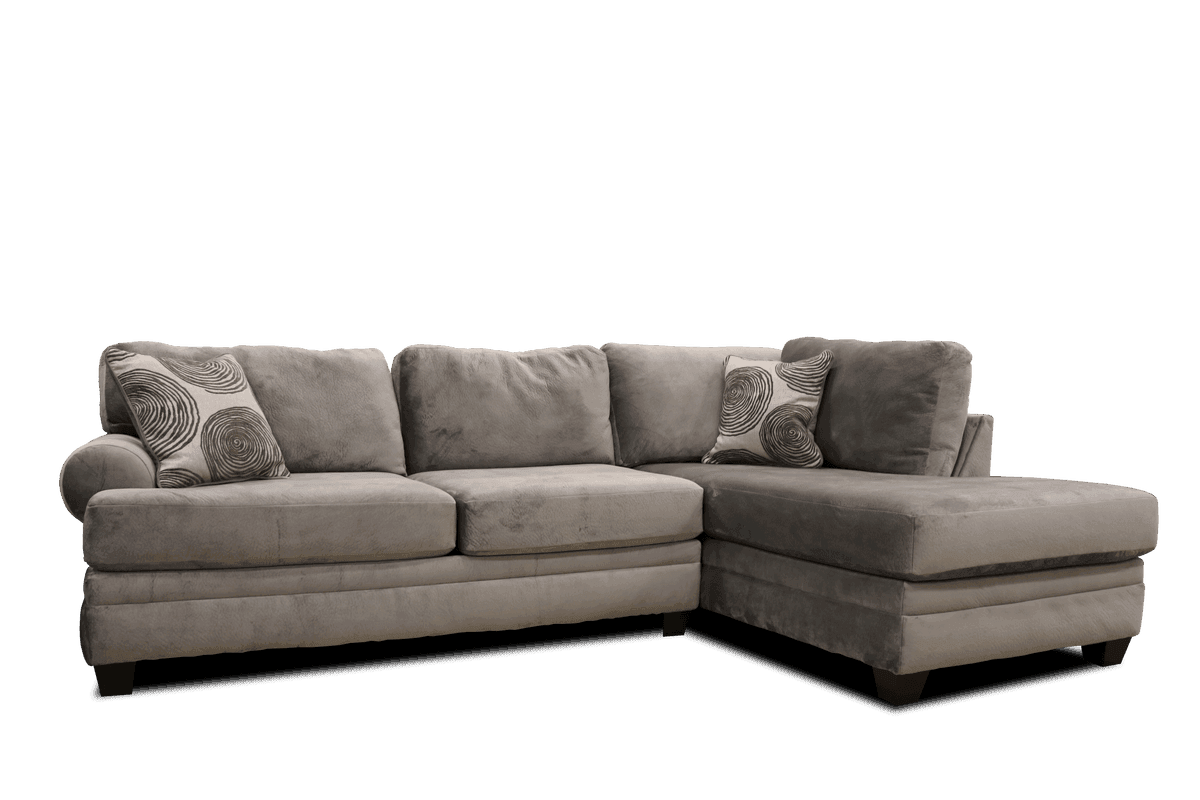 Selena Mercury Smoke 124" Sectional
