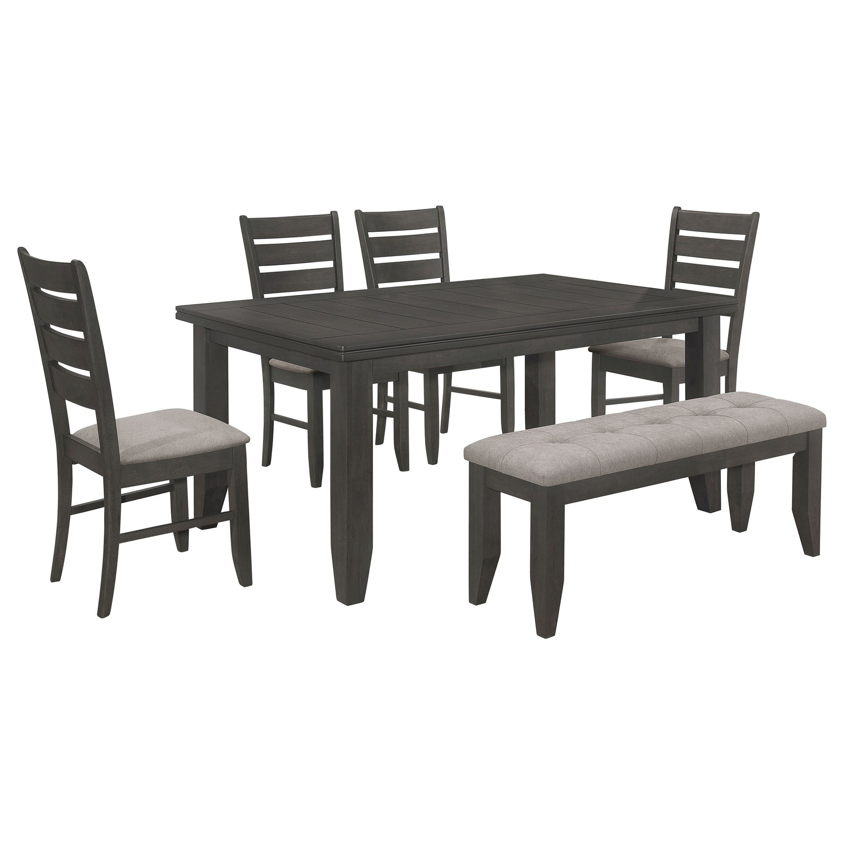 Dalila Dark Grey Rectangular Dining Room Set